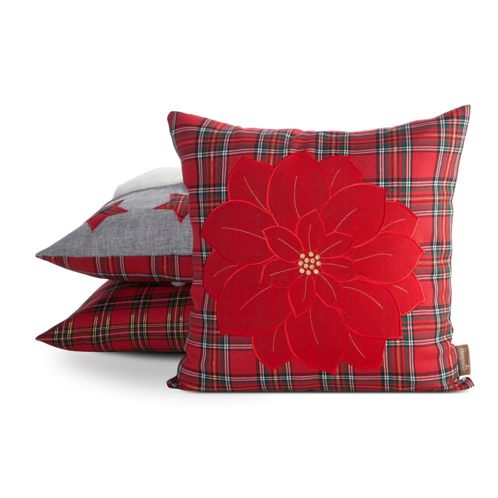 Povlak na polštář CHRISTMAS 164 červená / zelená