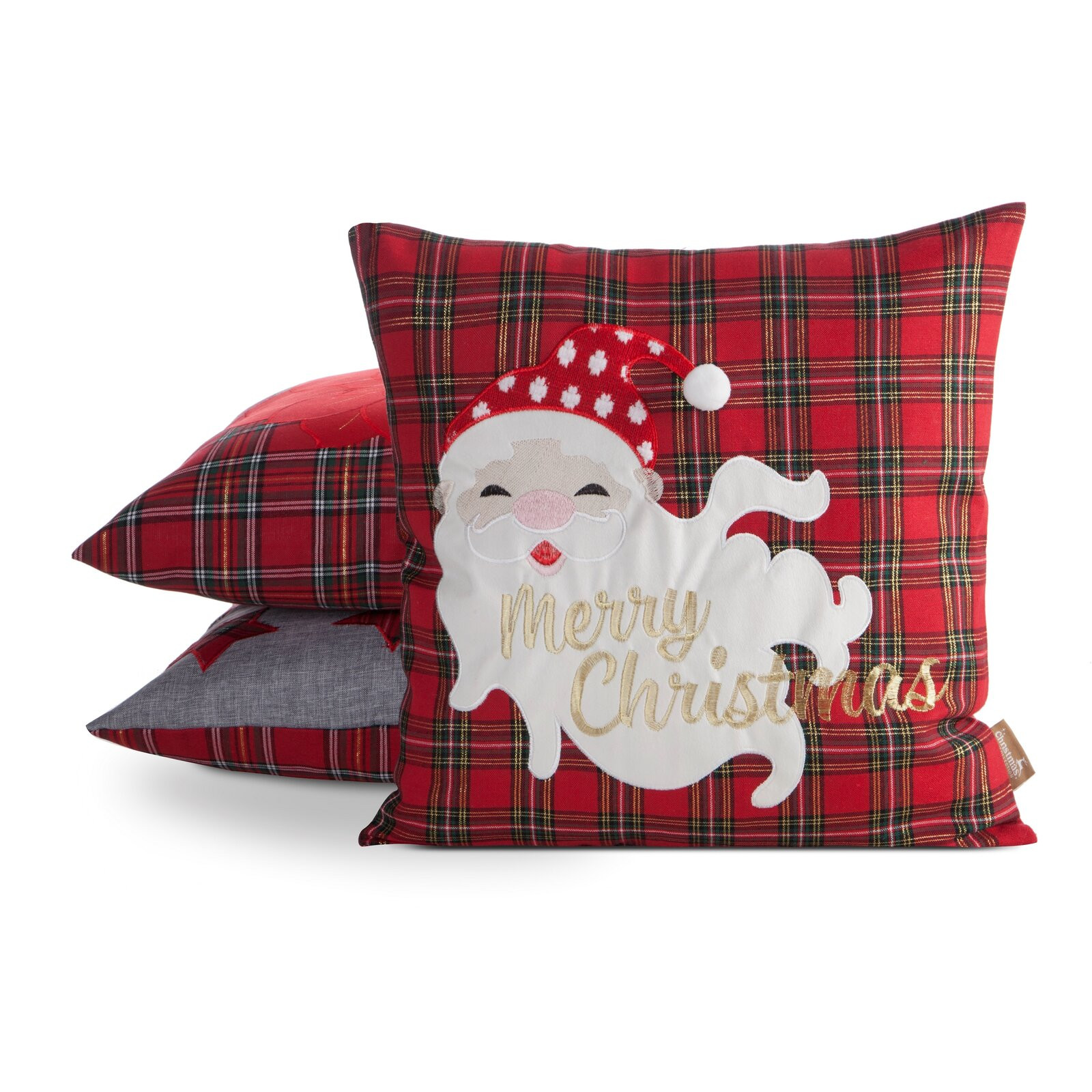 Povlak na polštář CHRISTMAS 165 červená / bílá