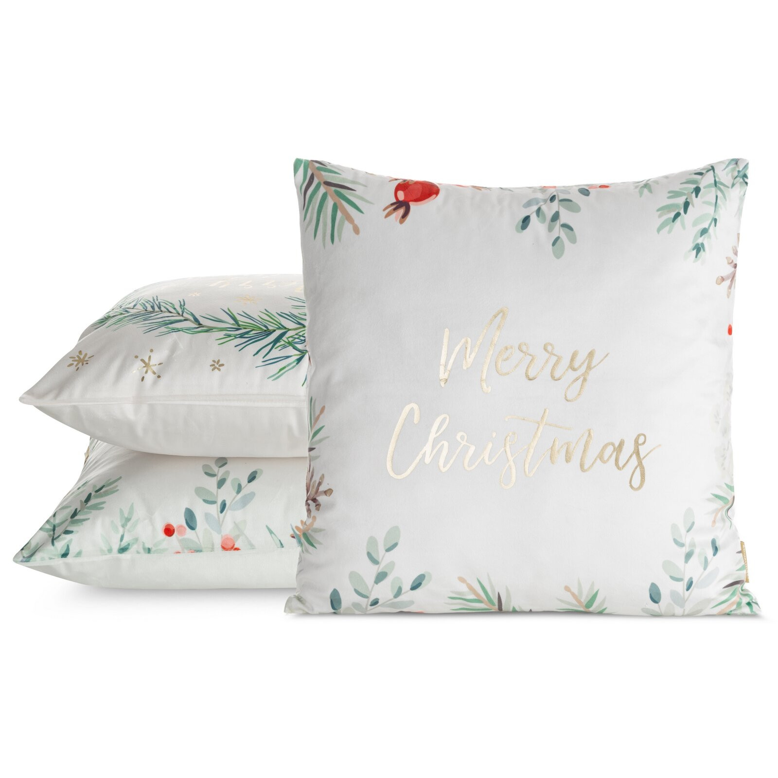 Povlak na polštář CHRISTMAS 235 zelený / bílý