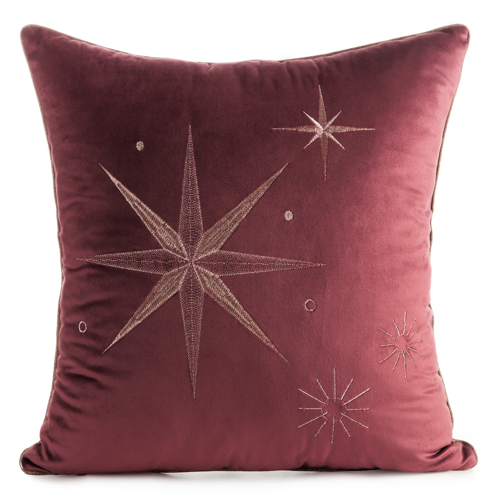 Povlak na polštář CHRISTMAS 259 bordó / šampaňský