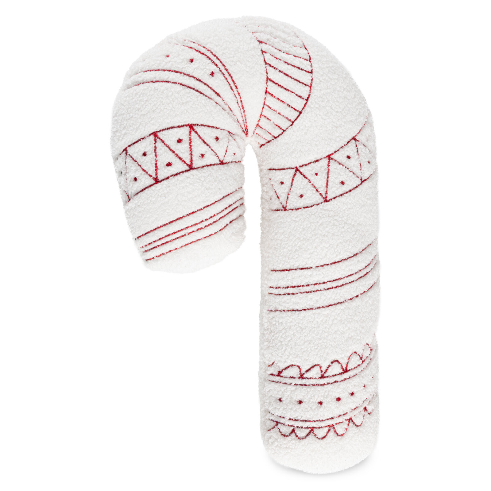 Dekorační polštář CHRISTMAS 07B bílý / červený