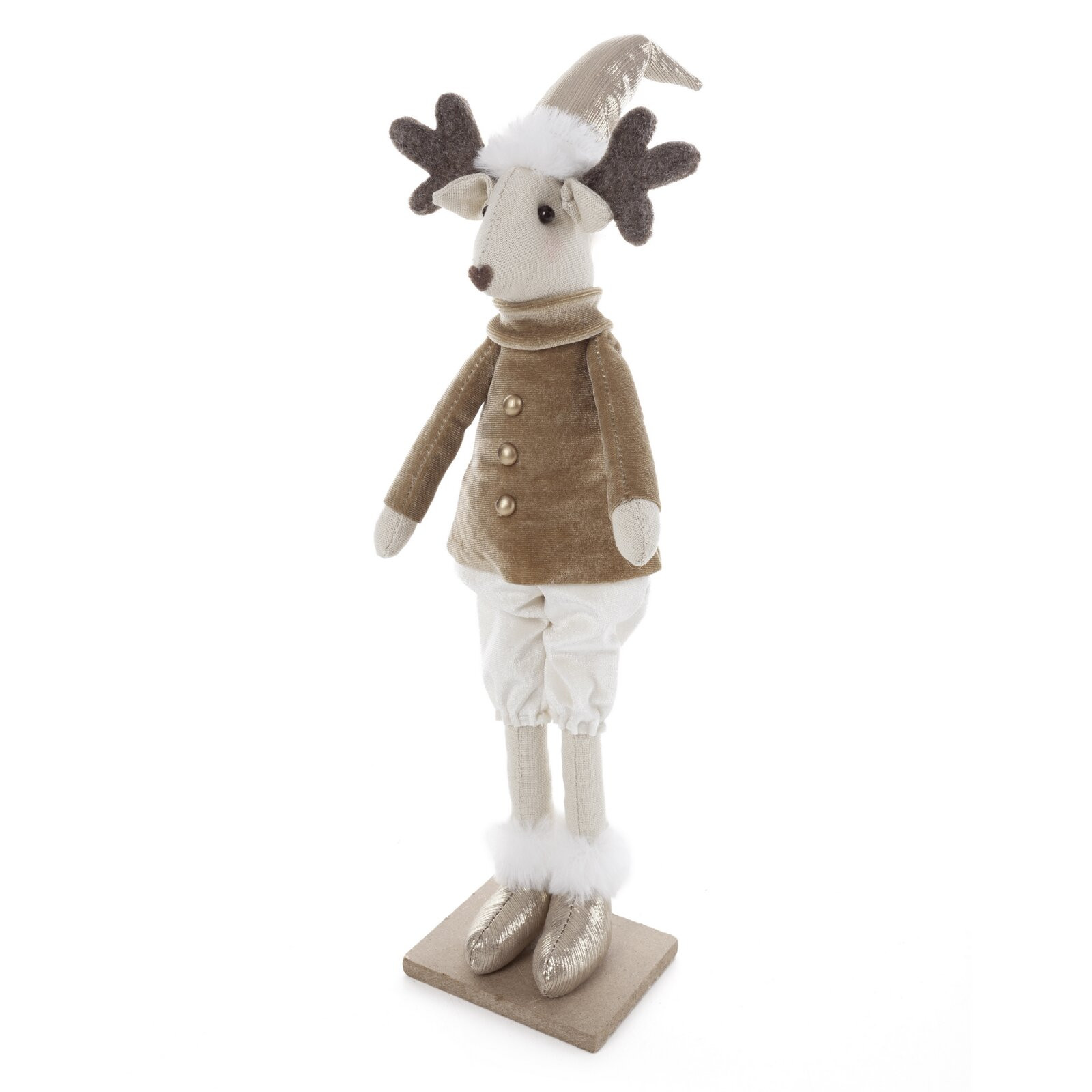 Vánoční dekorace CHRISTMAS 228 krémová / šampaňský (2ks)