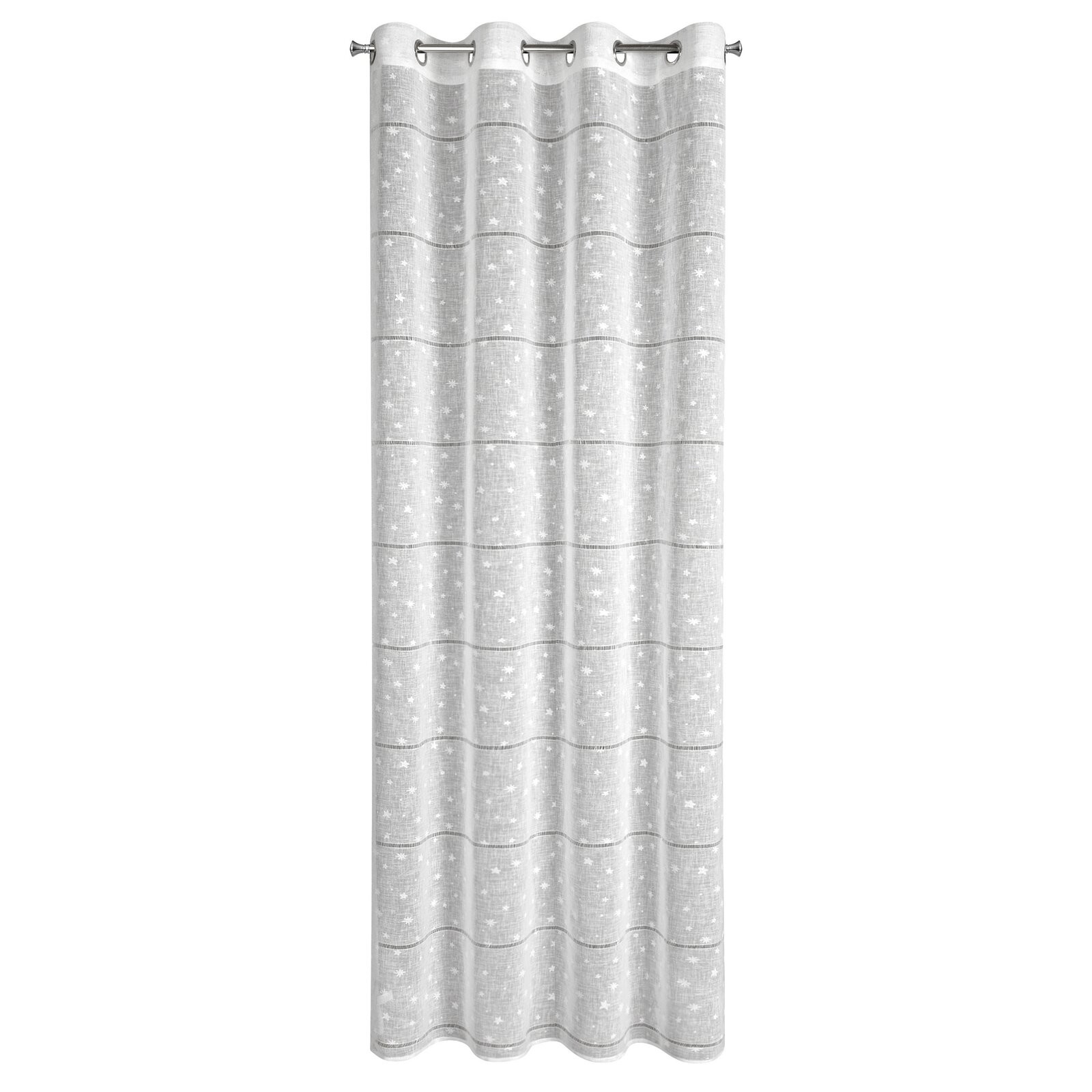 Hotová záclona NADINE s vánočním vzorem - na průchodkách