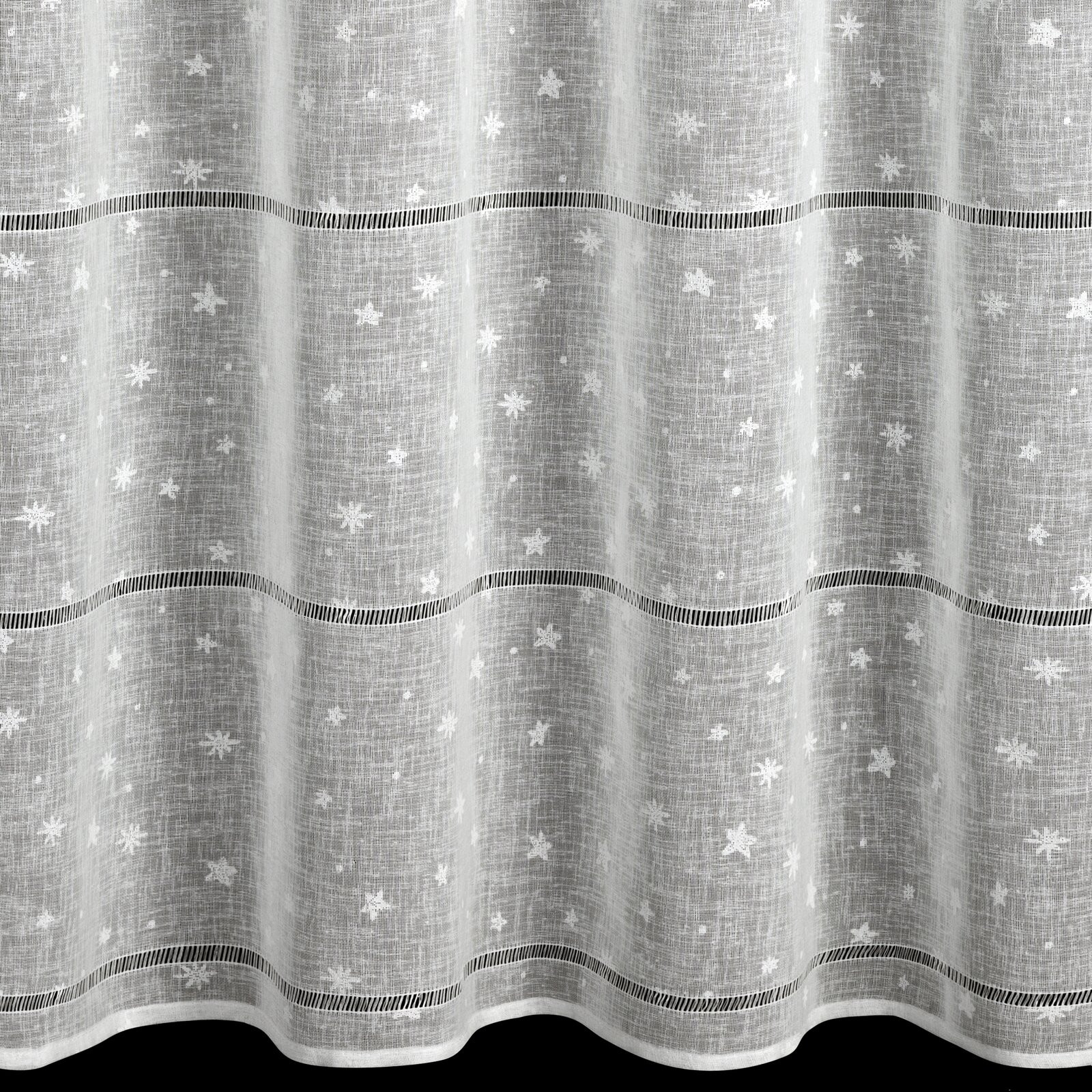 Hotová záclona NADINE s vánočním vzorem - na průchodkách