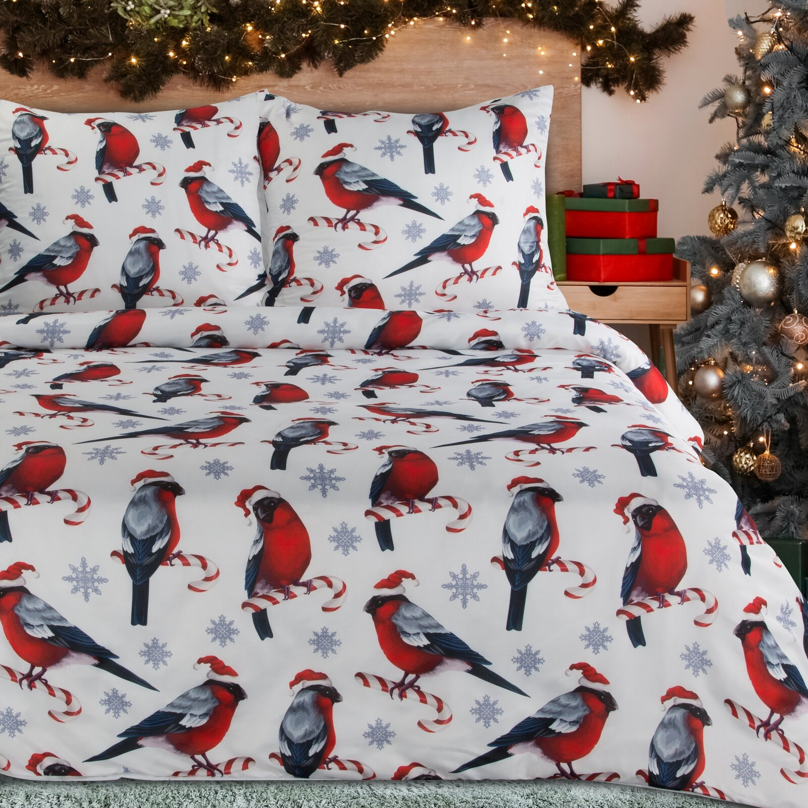 Ložní souprava MELODY s ptáčky