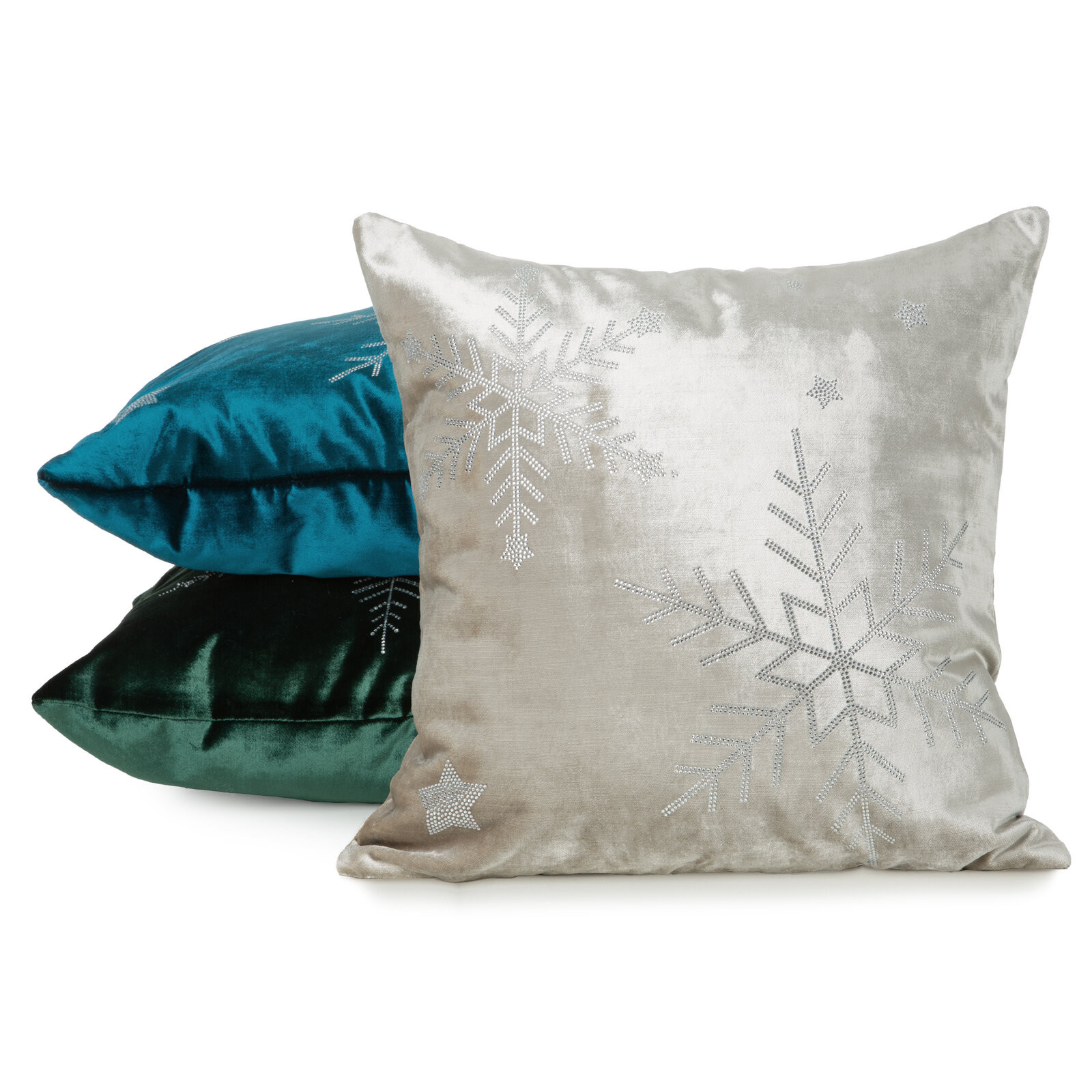 Povlak na polštář CHRISTMAS ROYAL1 béžový / stříbrný