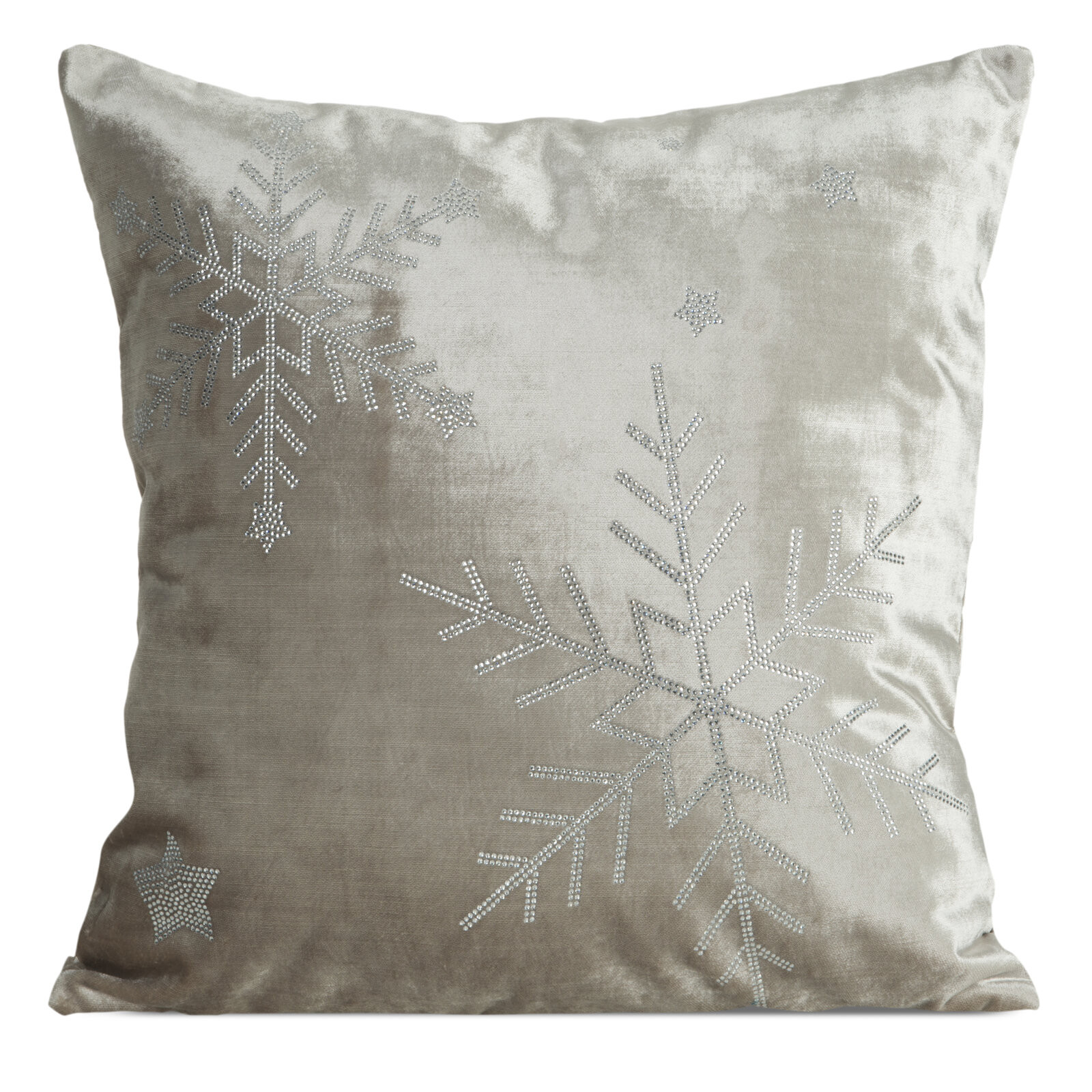 Povlak na polštář CHRISTMAS ROYAL1 béžový / stříbrný