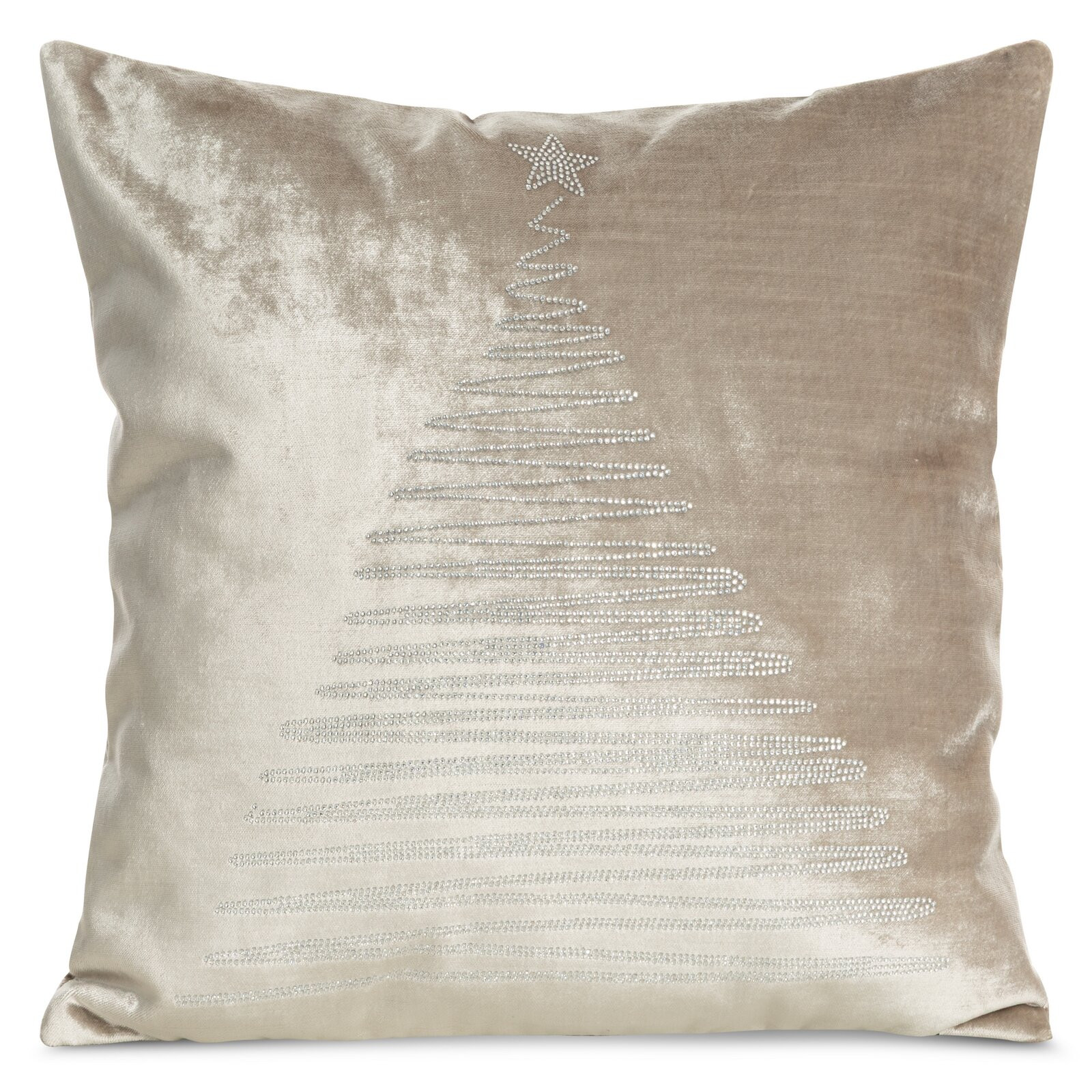 Povlak na polštář CHRISTMAS ROYAL4 béžový / stříbrný