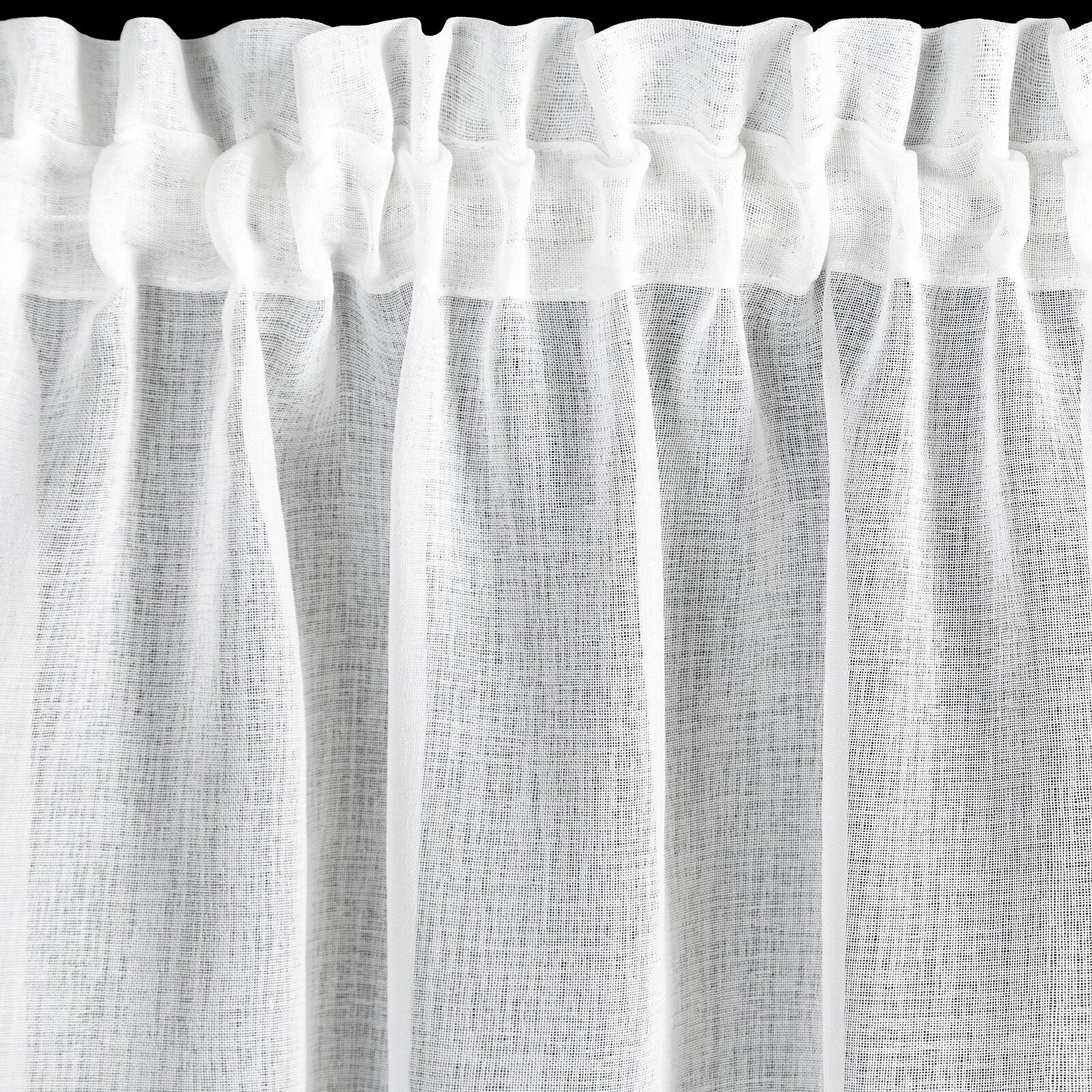 Hotová záclona XMAS bílá - s tunelem