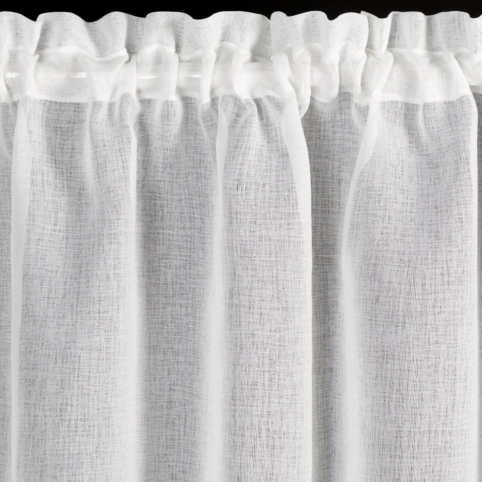 Hotová záclona XMAS bíla / stříbrná - s tunelem