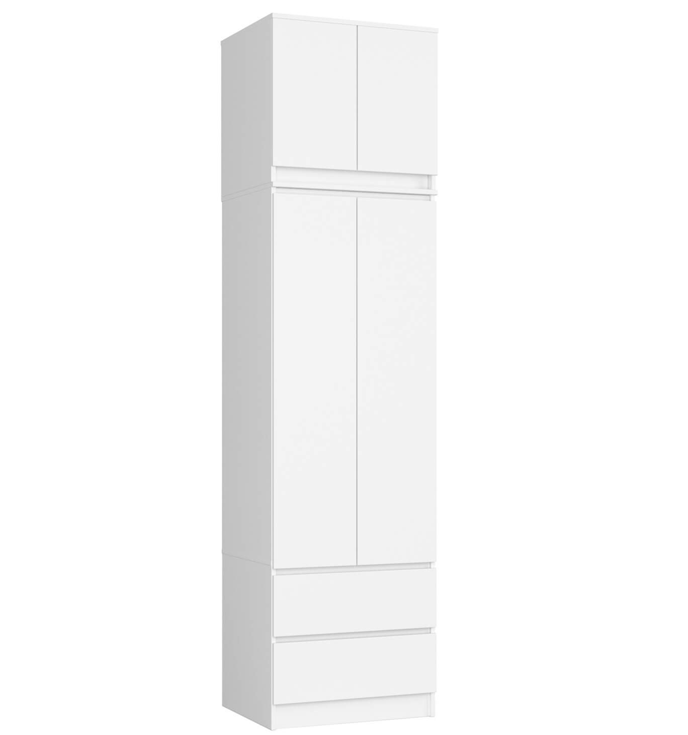 Skříň s nástavcem S 60 cm 2D 2SZ CLP bílá