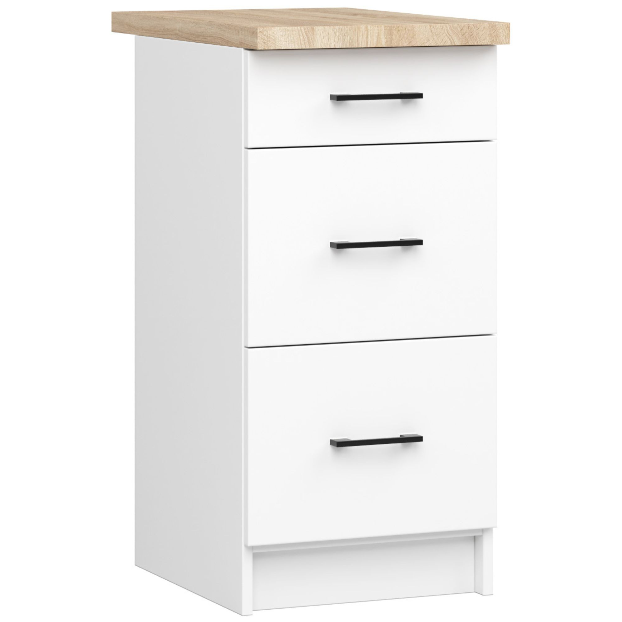 Spodní kuchyňská skříňka s deskou OLIWIA S40 SZ3 bílá