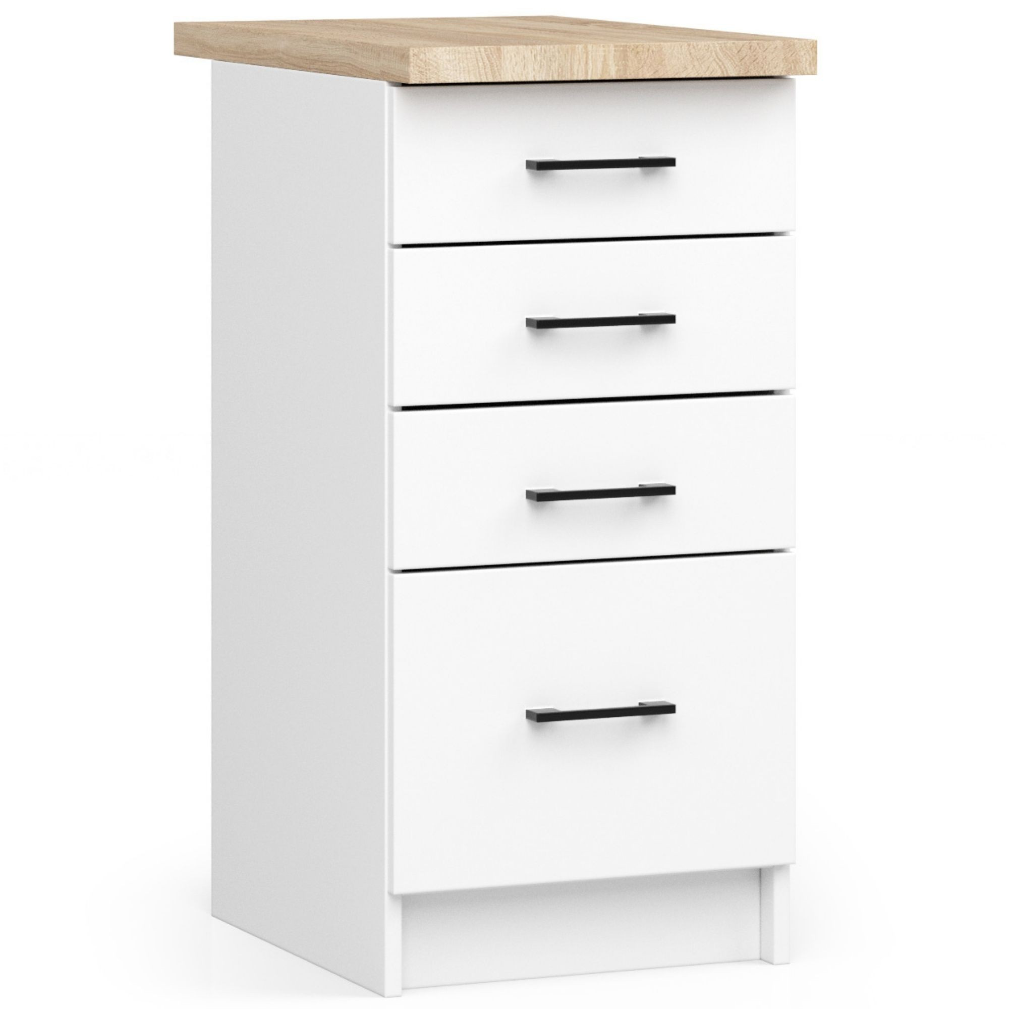 Spodní kuchyňská skříňka s deskou OLIWIA S40 SZ4 bílá