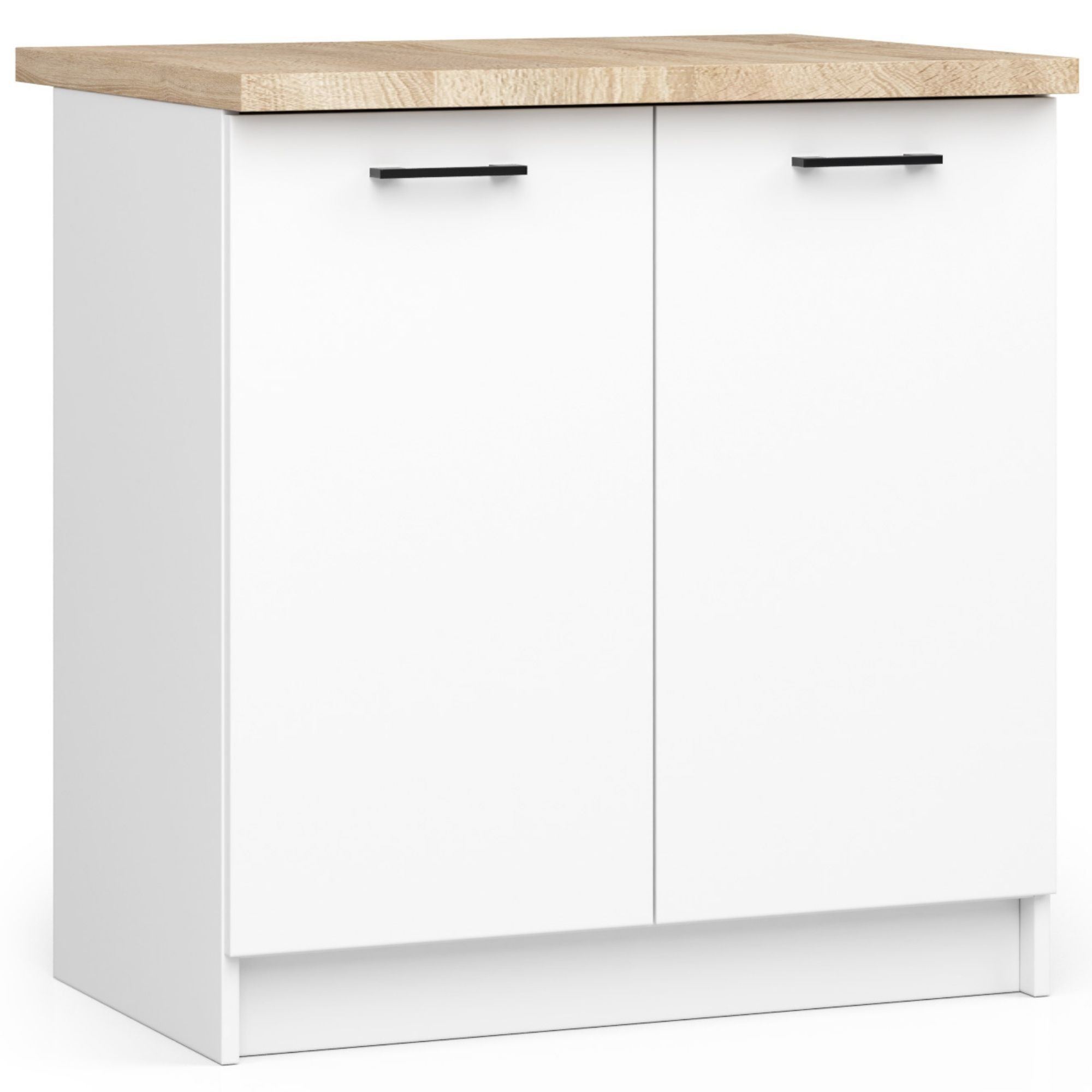 Spodní kuchyňská skříňka s deskou OLIWIA S80 2D bílá