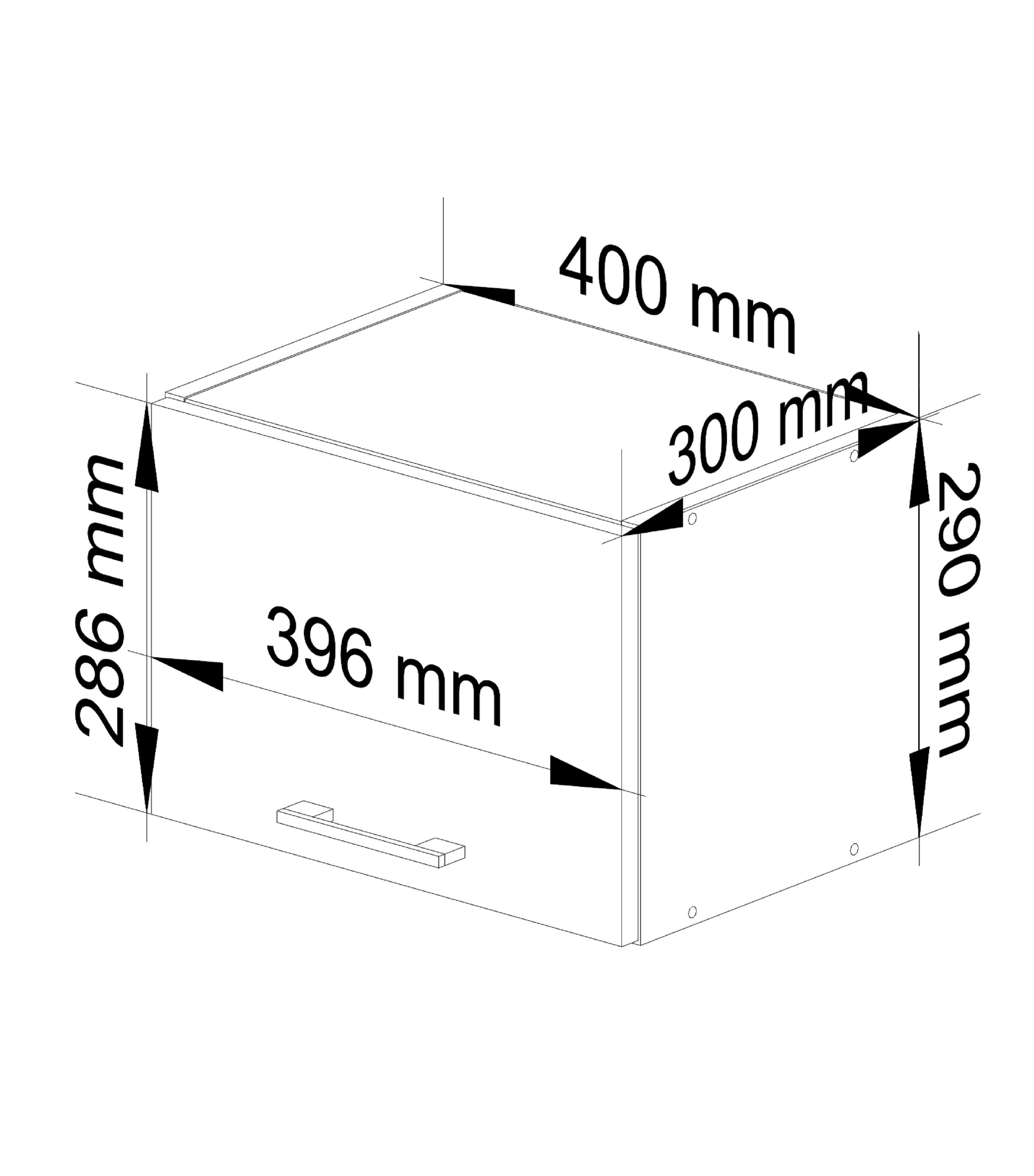 Horní kuchyňská skříňka OLIWIA W40 G1 bílá