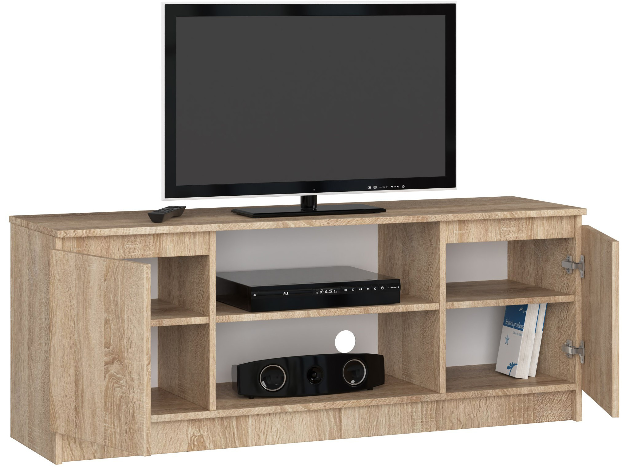Stolek pod TV RTV 140 2D 1P sonoma