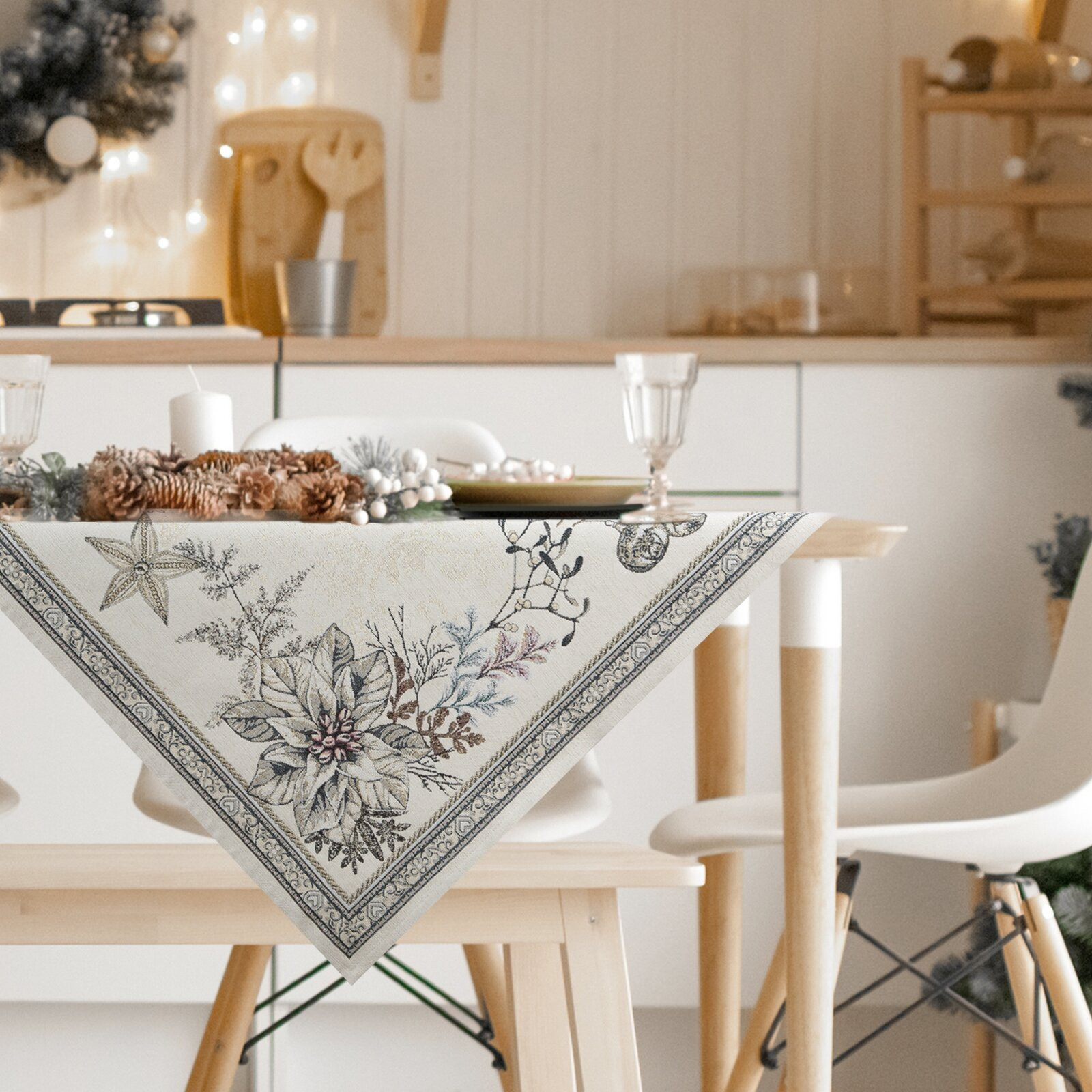 Ubrus GOB CANDL popelový / stříbrný