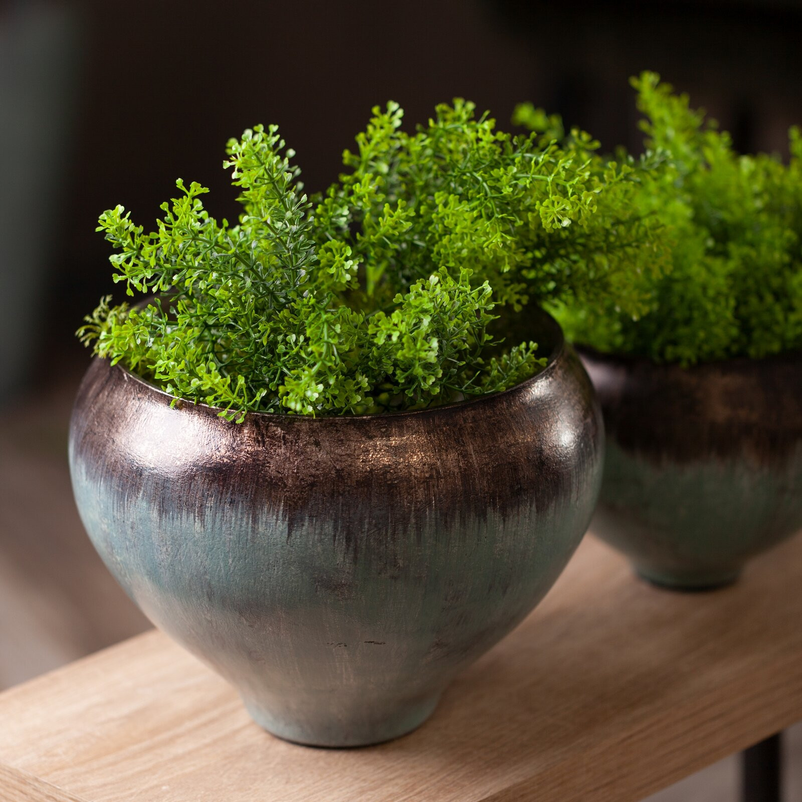 Dekorativní miska ABRIL 01 tyrkysová / hnědá