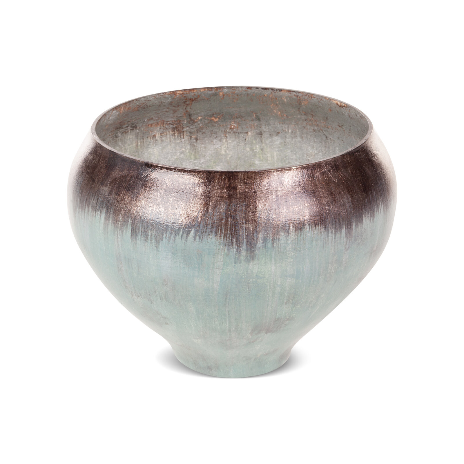 Dekorativní miska ABRIL 02 tyrkysová / hnědá