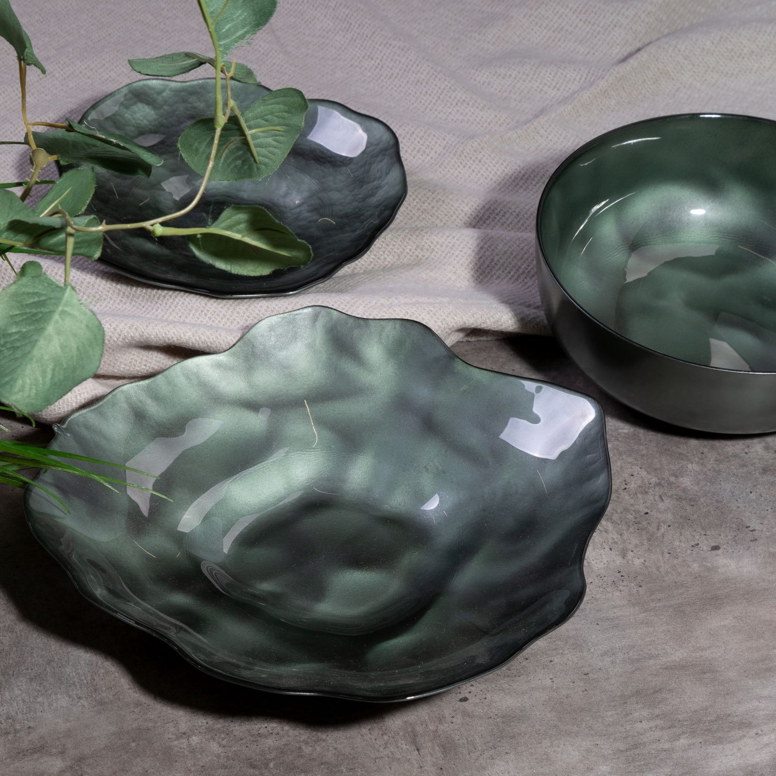 Dekorativní miska NIKOL1 03 zelená