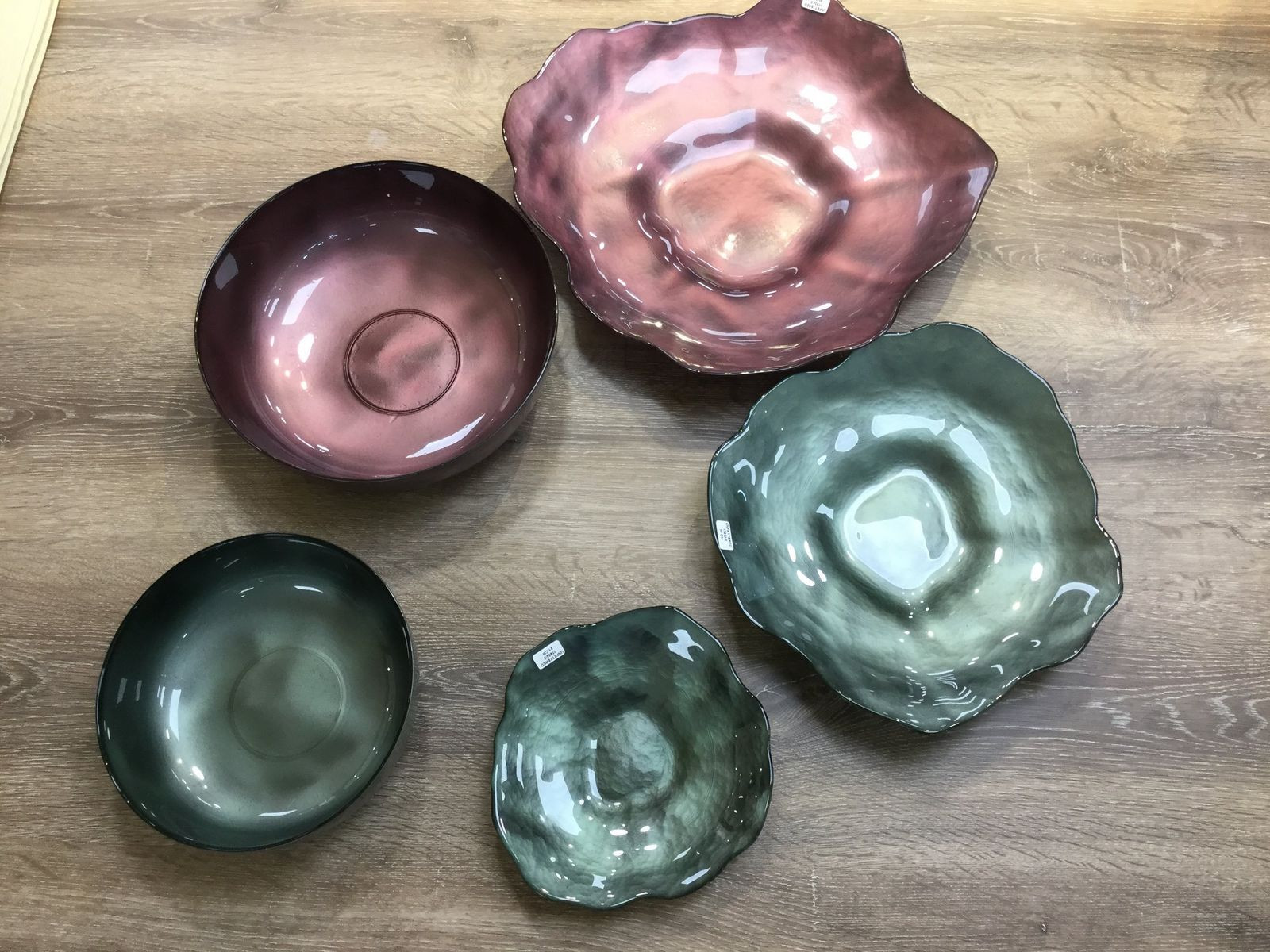 Dekorativní miska NIKOL 02 burgundy