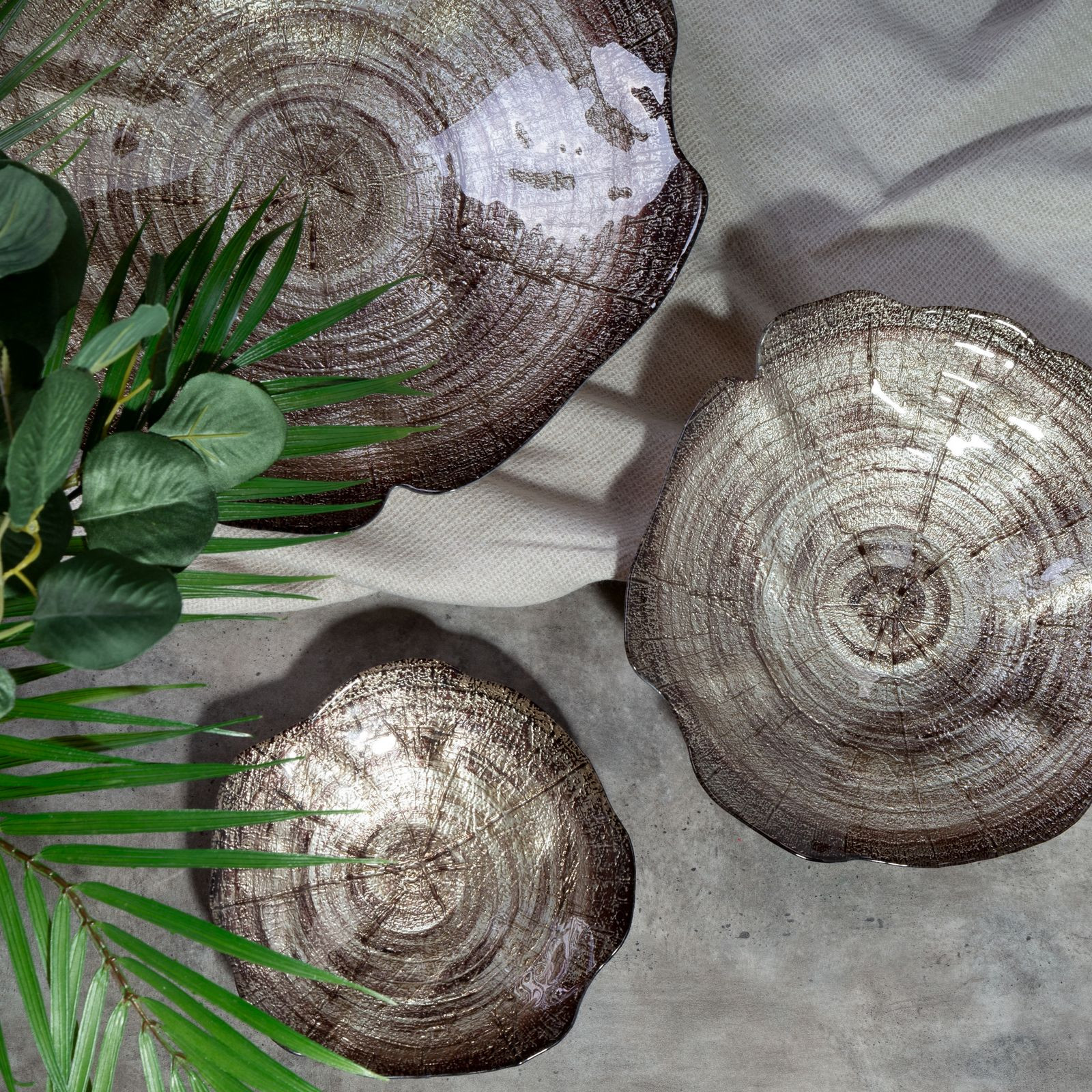 Dekorativní miska PARI 03 hnědá / béžová