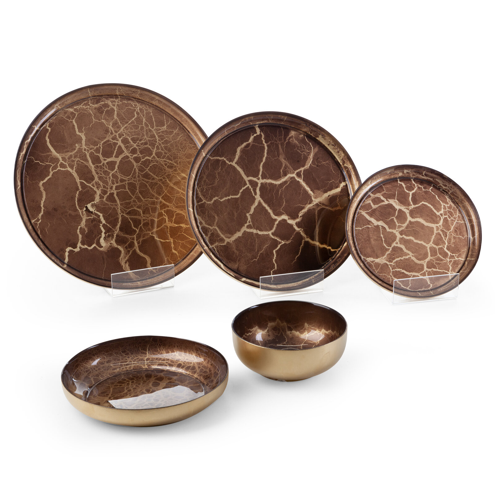 Dekorativní miska SUZI 01 zlatá