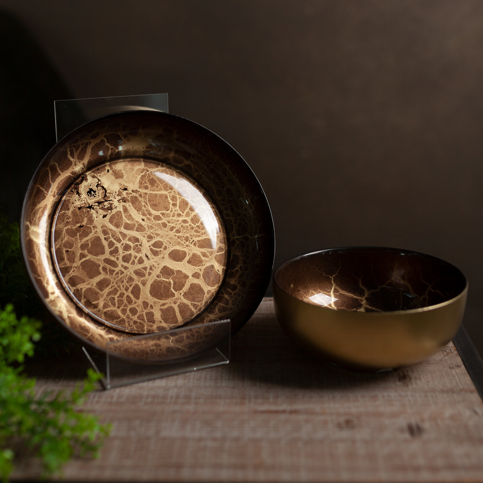 Dekorativní miska SUZI 01 zlatá