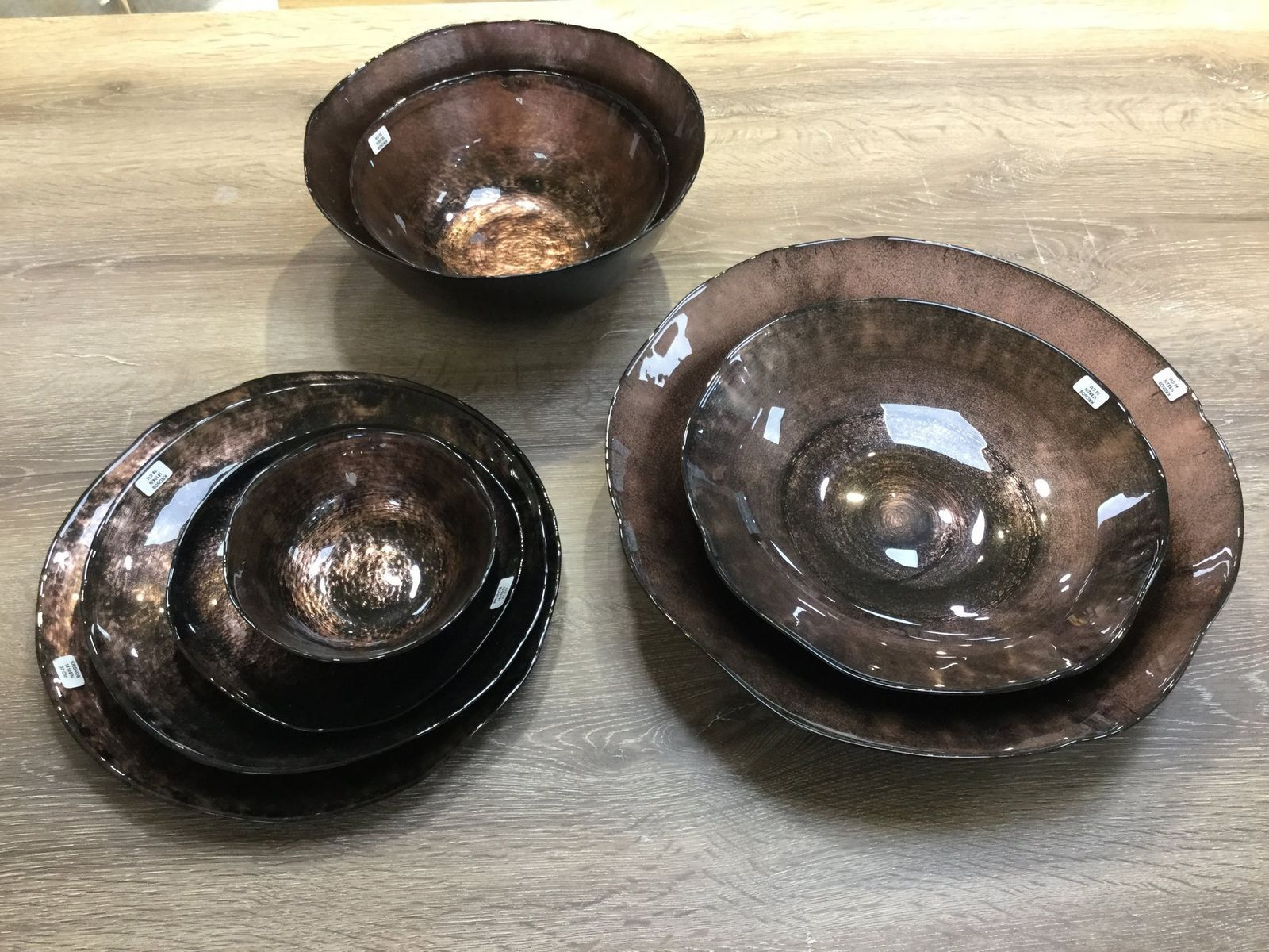 Dekorační miska PATI 04 hnědá / černá