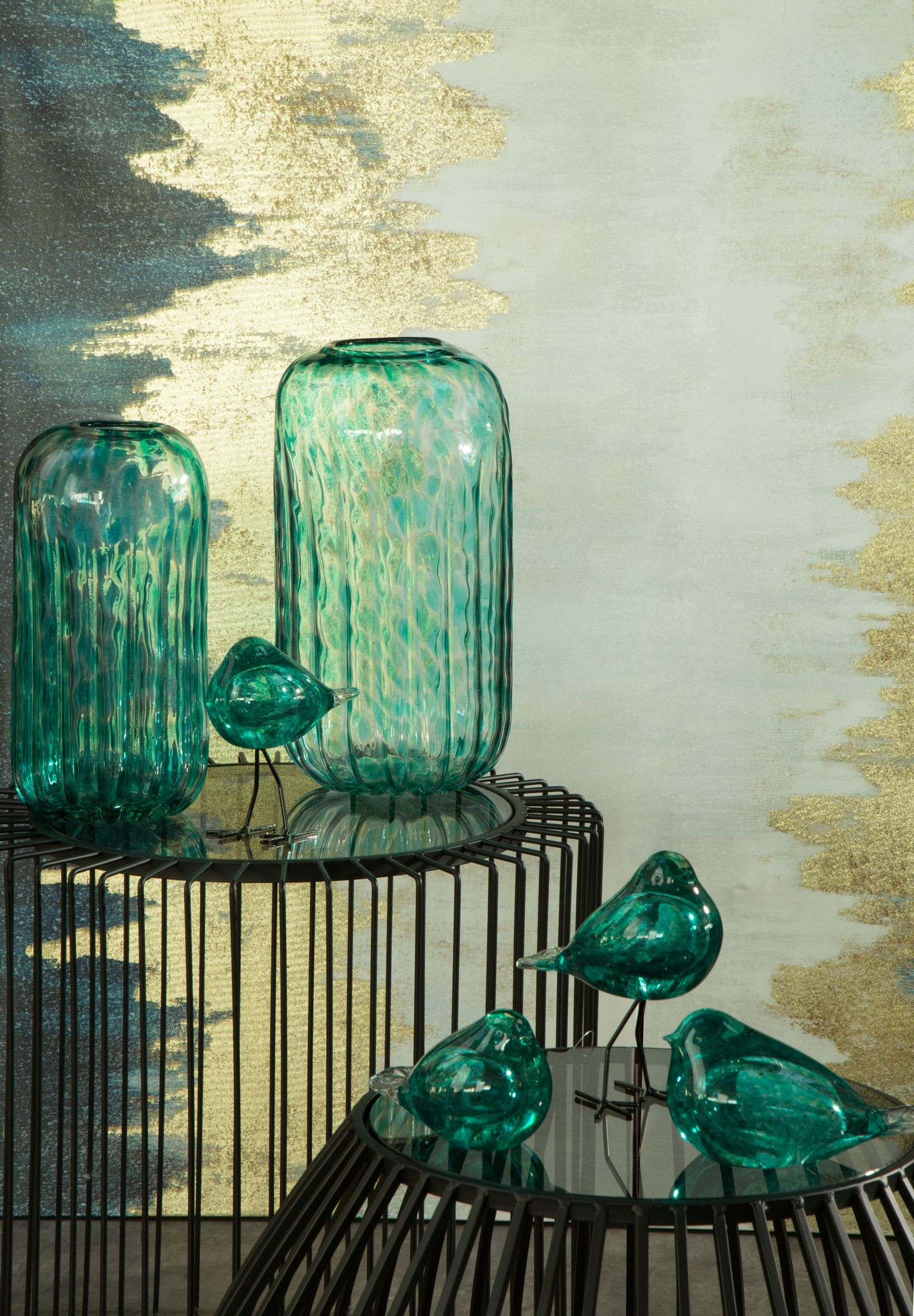 Váza GALINA2 01 tyrkysová