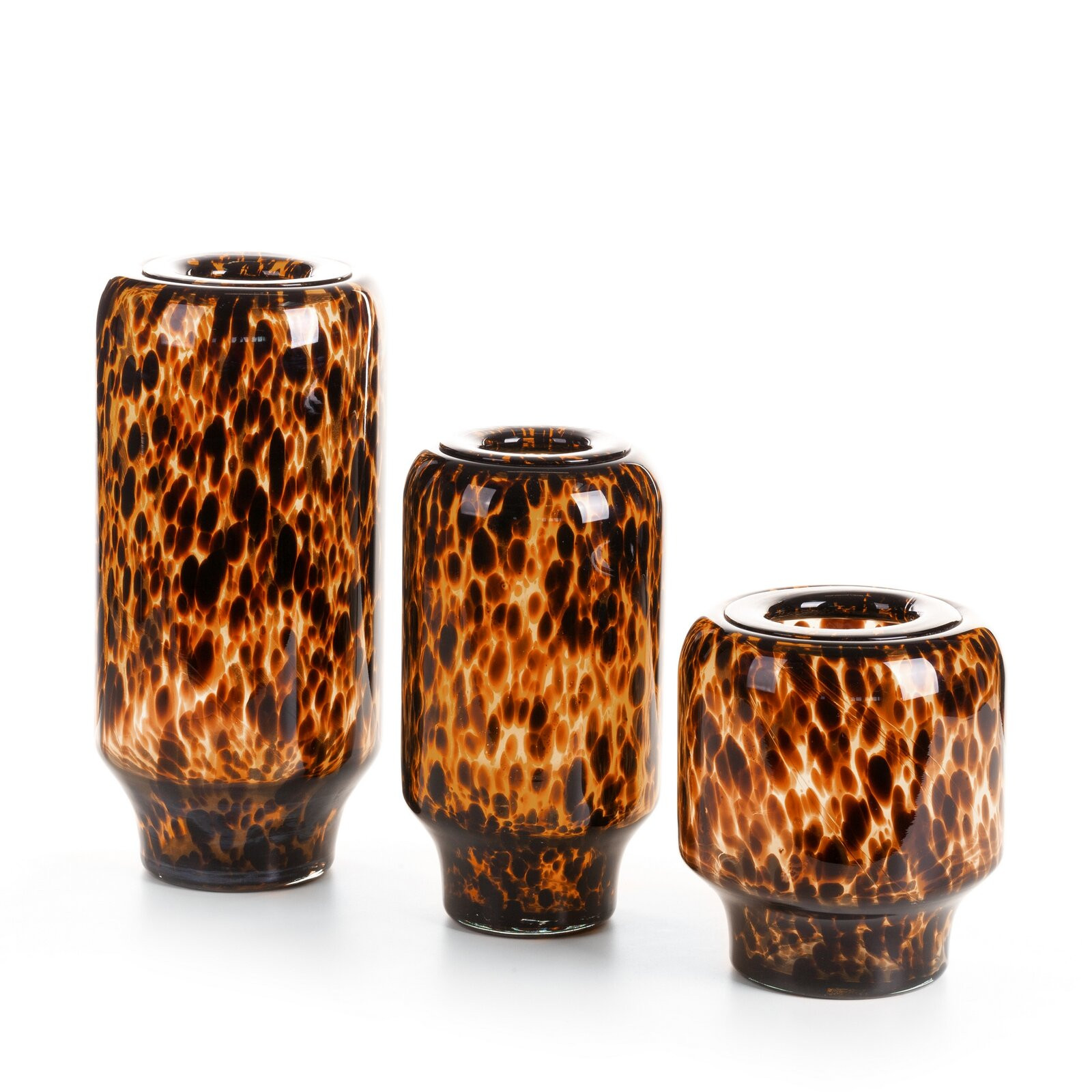 Váza LANA 02 černá / oranžová