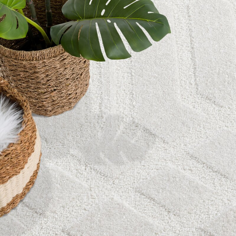 Koberec Flair 138 kruh krémový