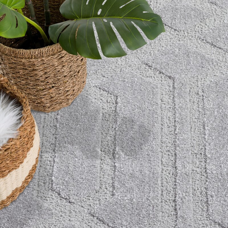 Koberec Flair 138 kruh šedý