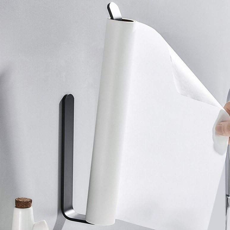 Nástěnný věšák na ručníky KIRAN Loft černý