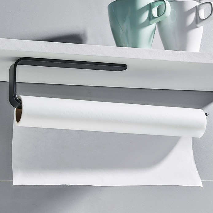 Nástěnný věšák na ručníky KIRAN Loft černý