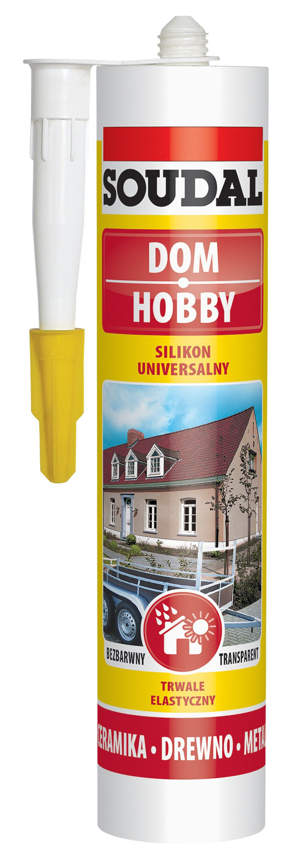 Univerzální silikon SOUDAL 280 ml bezbarvý