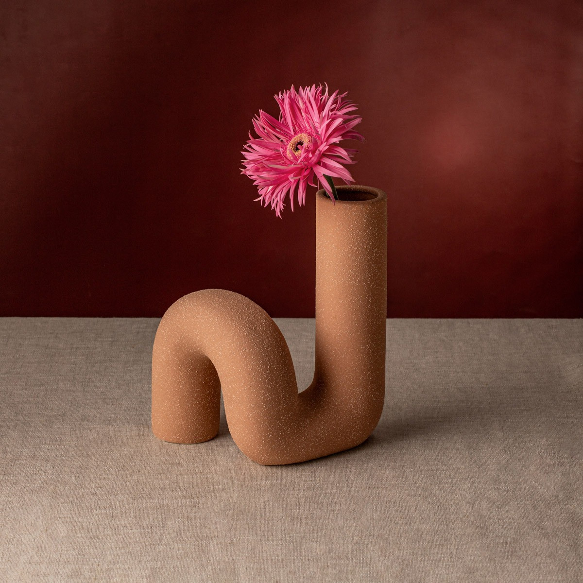 Váza TWIST béžová 752605