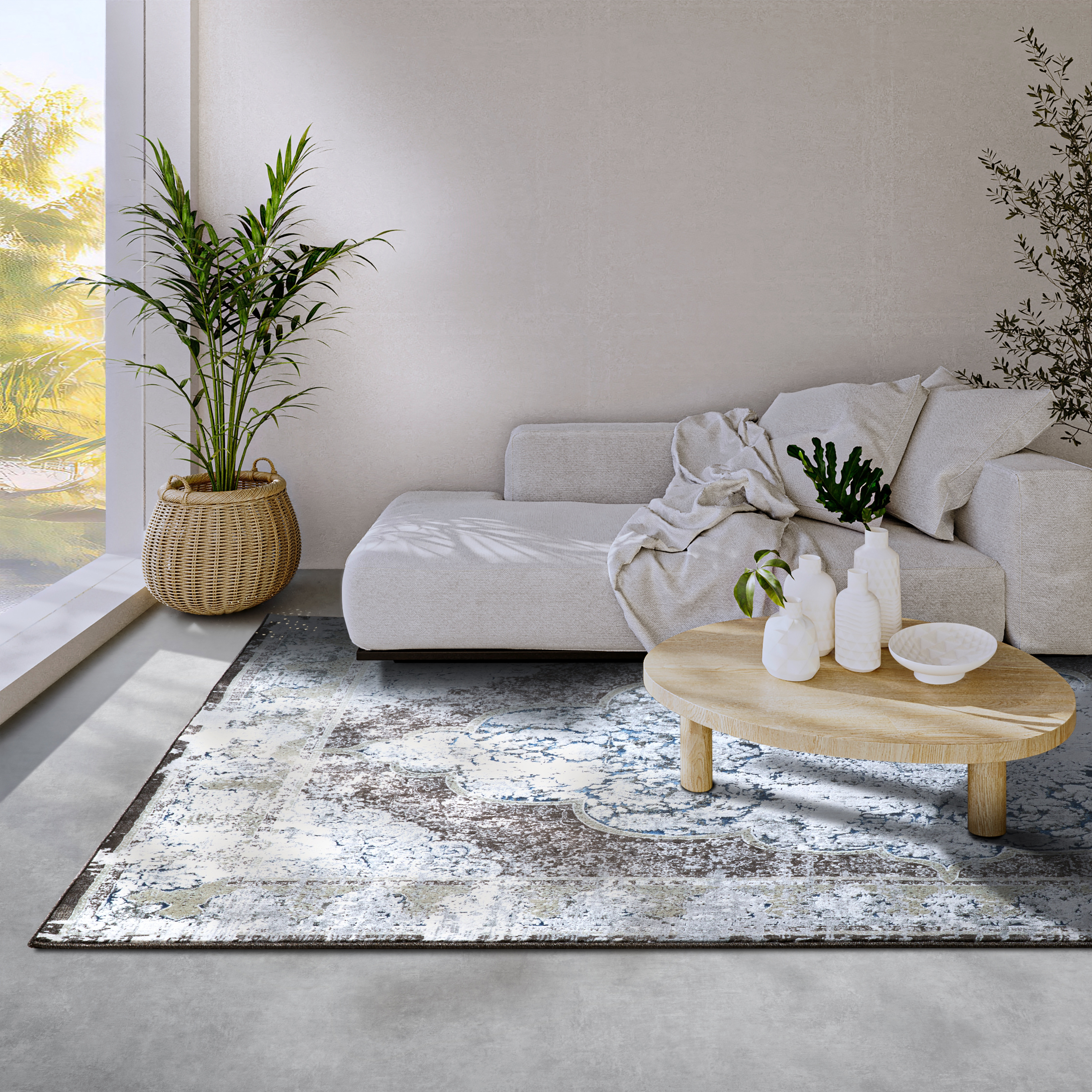 Koberec Villeroy & Boch Kollektion 1809 Roger hnědý / vícebarevný