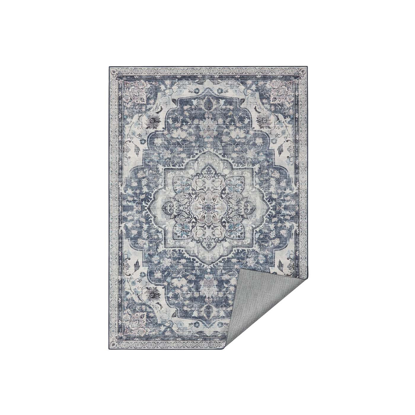 Koberec Vintage šedý / modrý