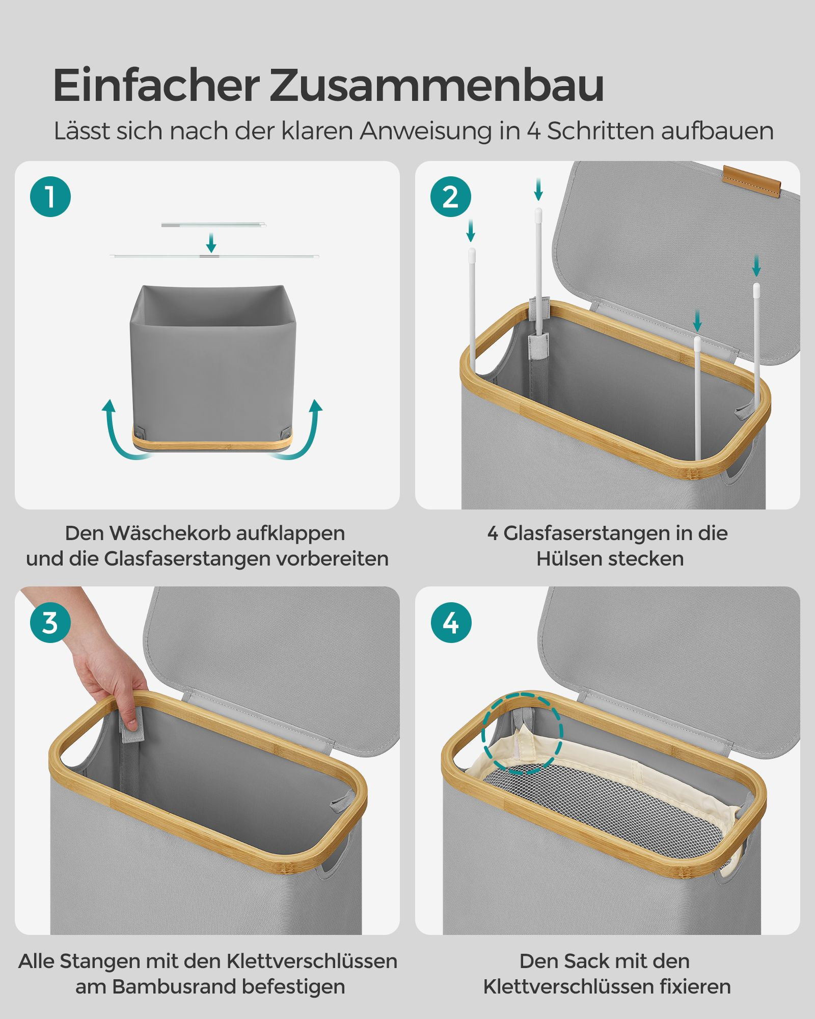Prádelní koš 65L LCB506G01