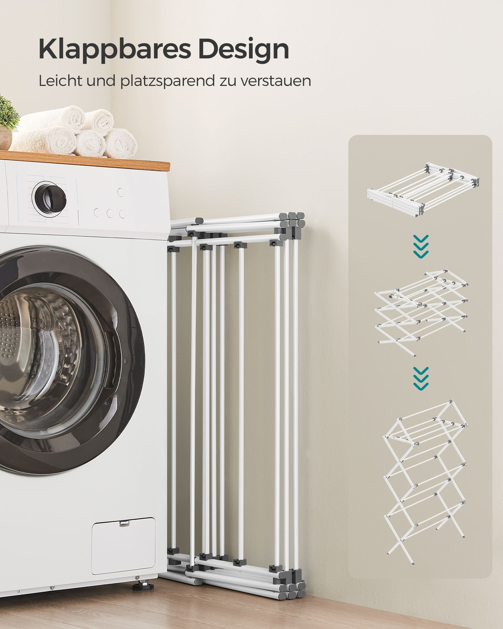 Stojací sušák na prádlo LLR770W01