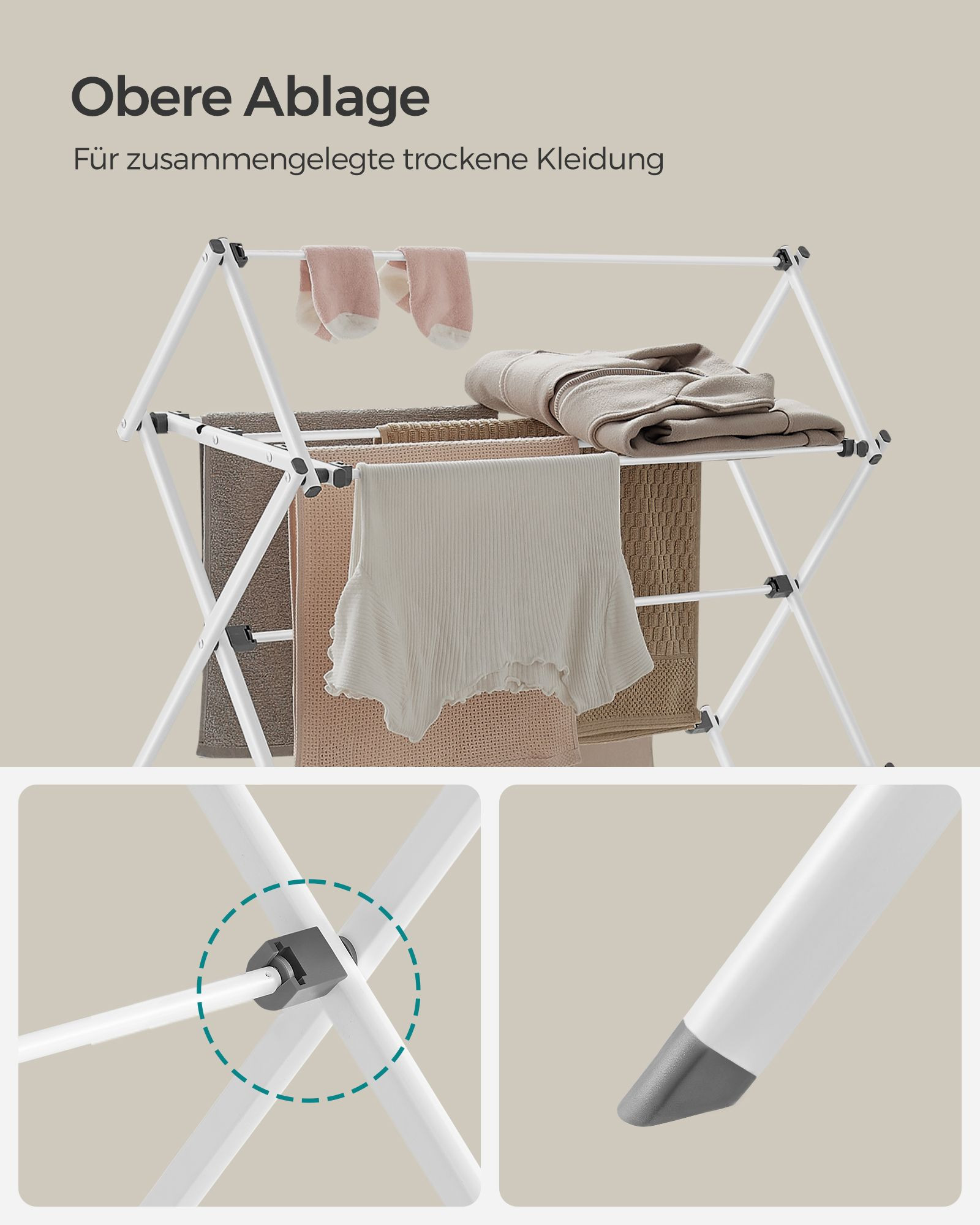 Stojací sušák na prádlo LLR770W01