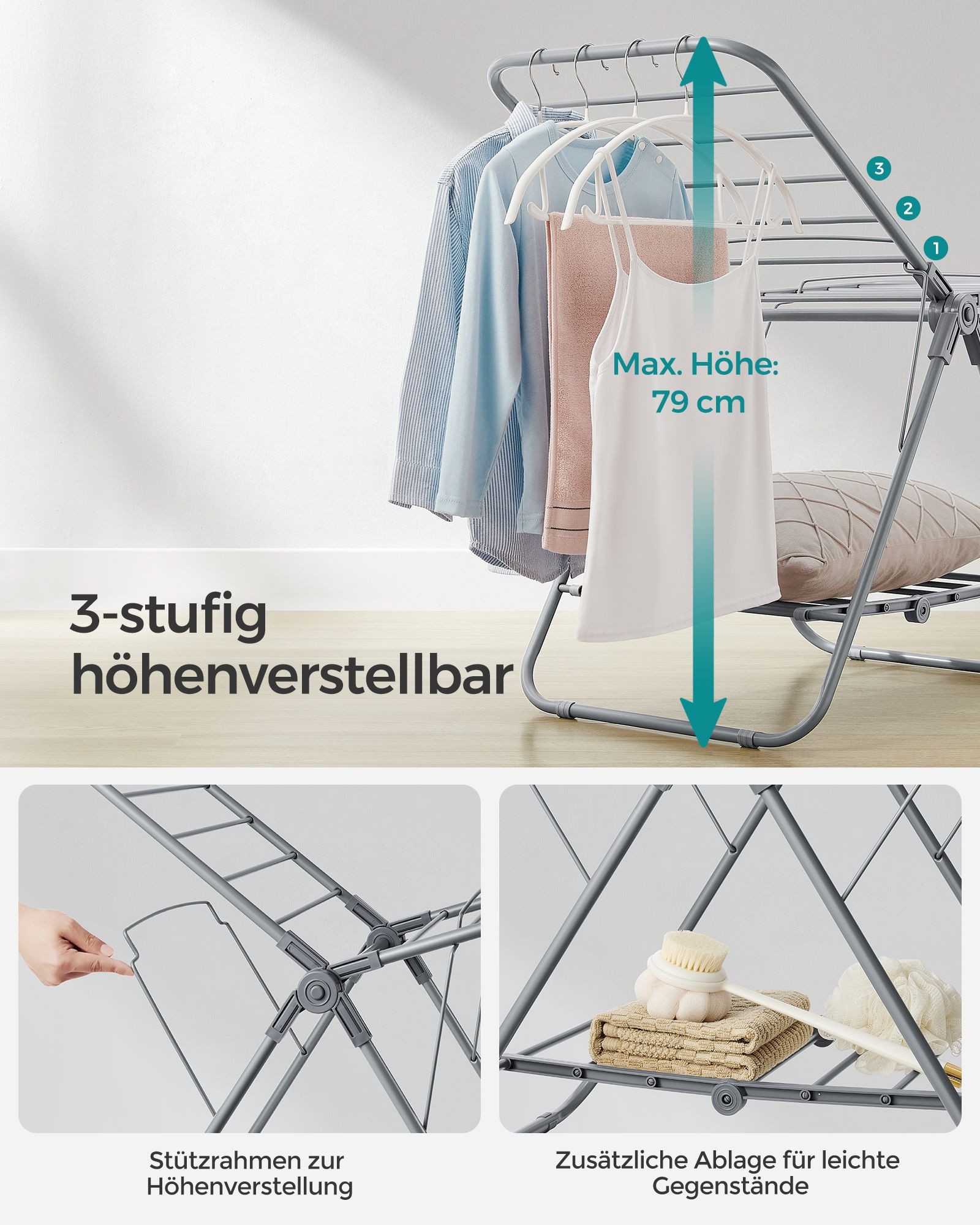 Stojací sušák na prádlo LLR504G01