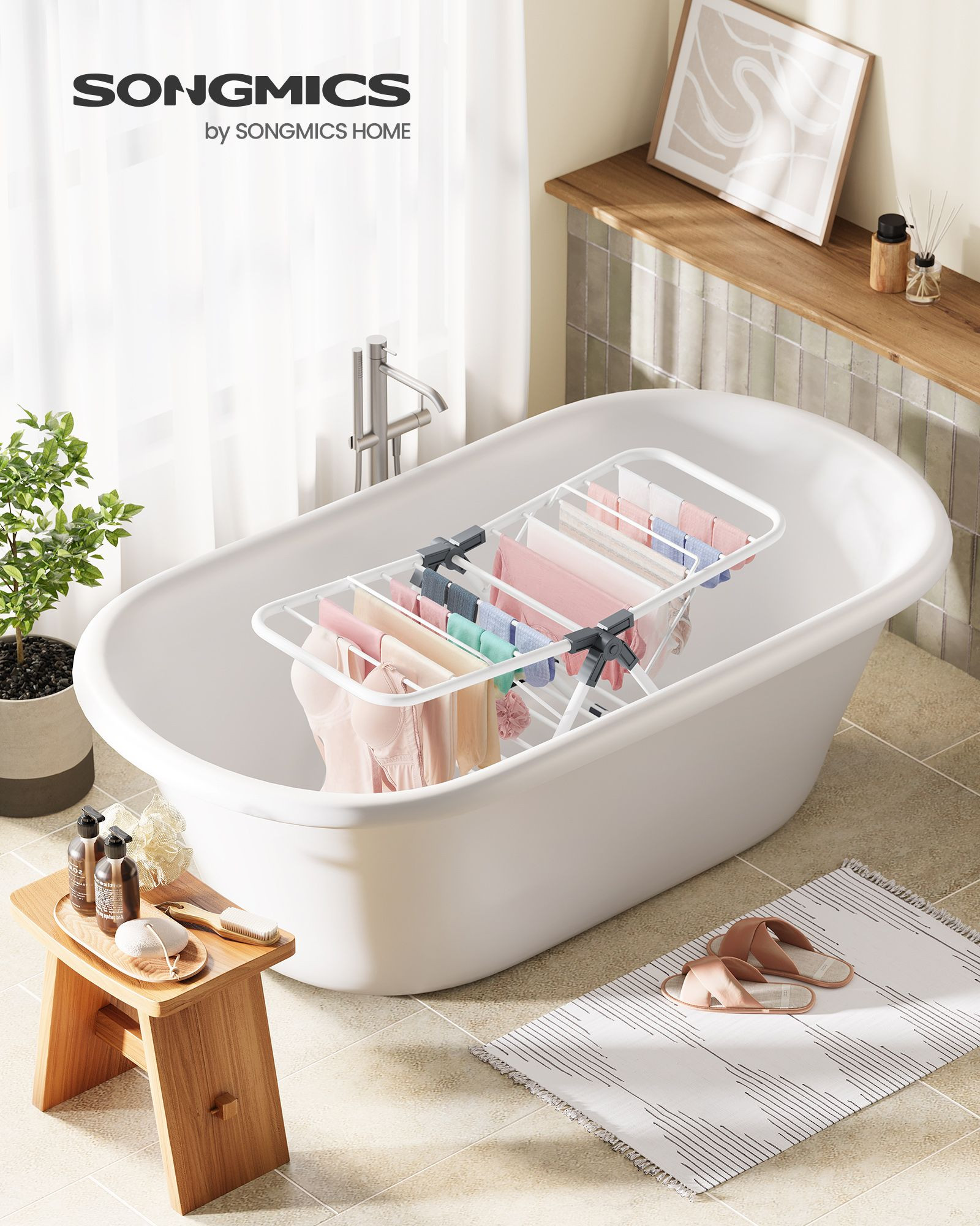 Stojací sušák na prádlo LLR504W01