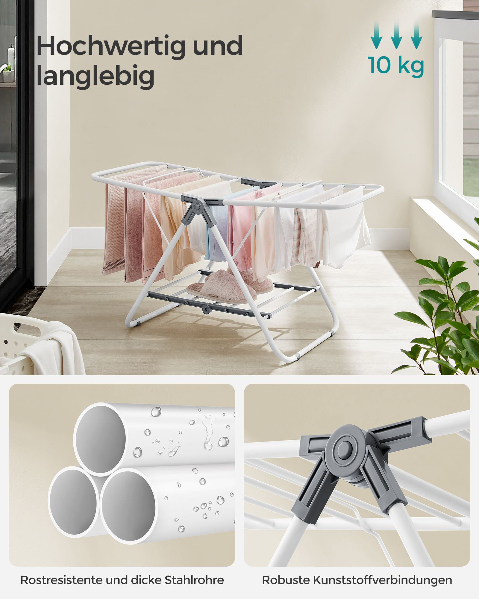 Stojací sušák na prádlo LLR504W01