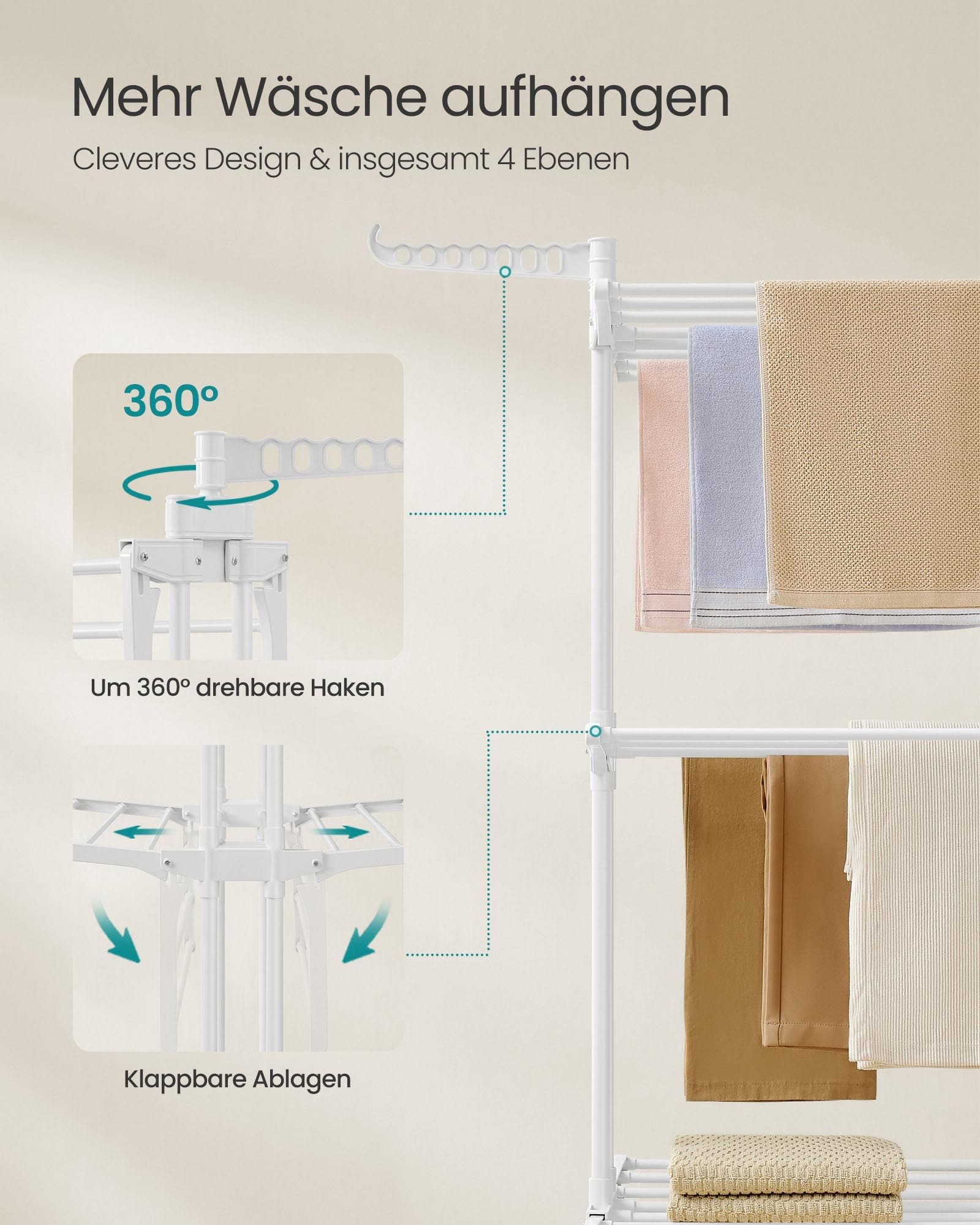 Stojací sušák na prádlo LLR701W03