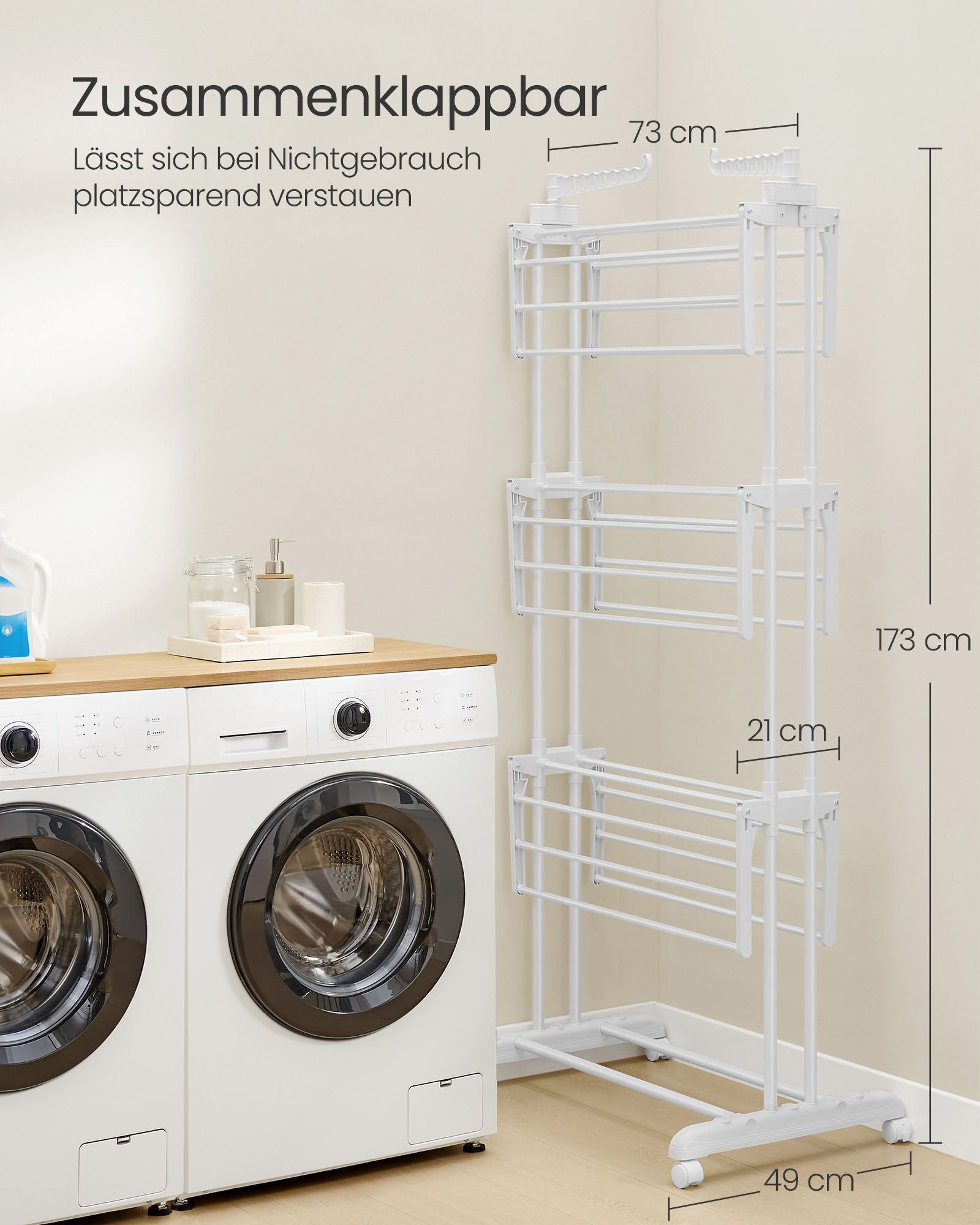 Stojací sušák na prádlo LLR701W03