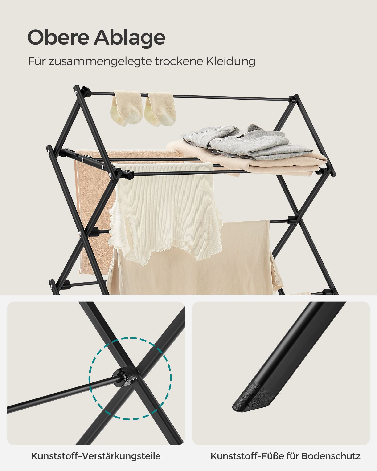 Stojací sušák na prádlo LLR770B01