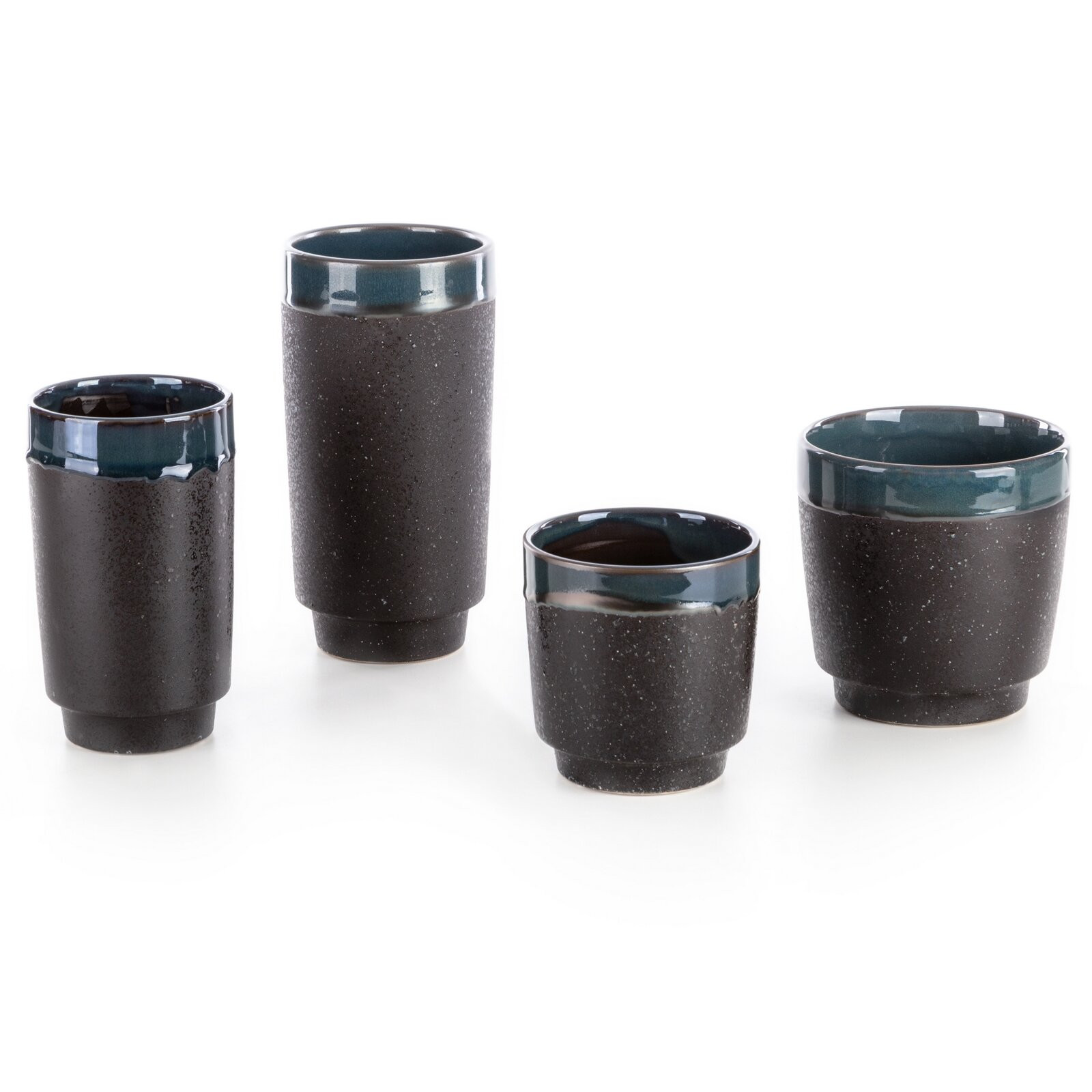 Váza HANI 01 zelená / černá