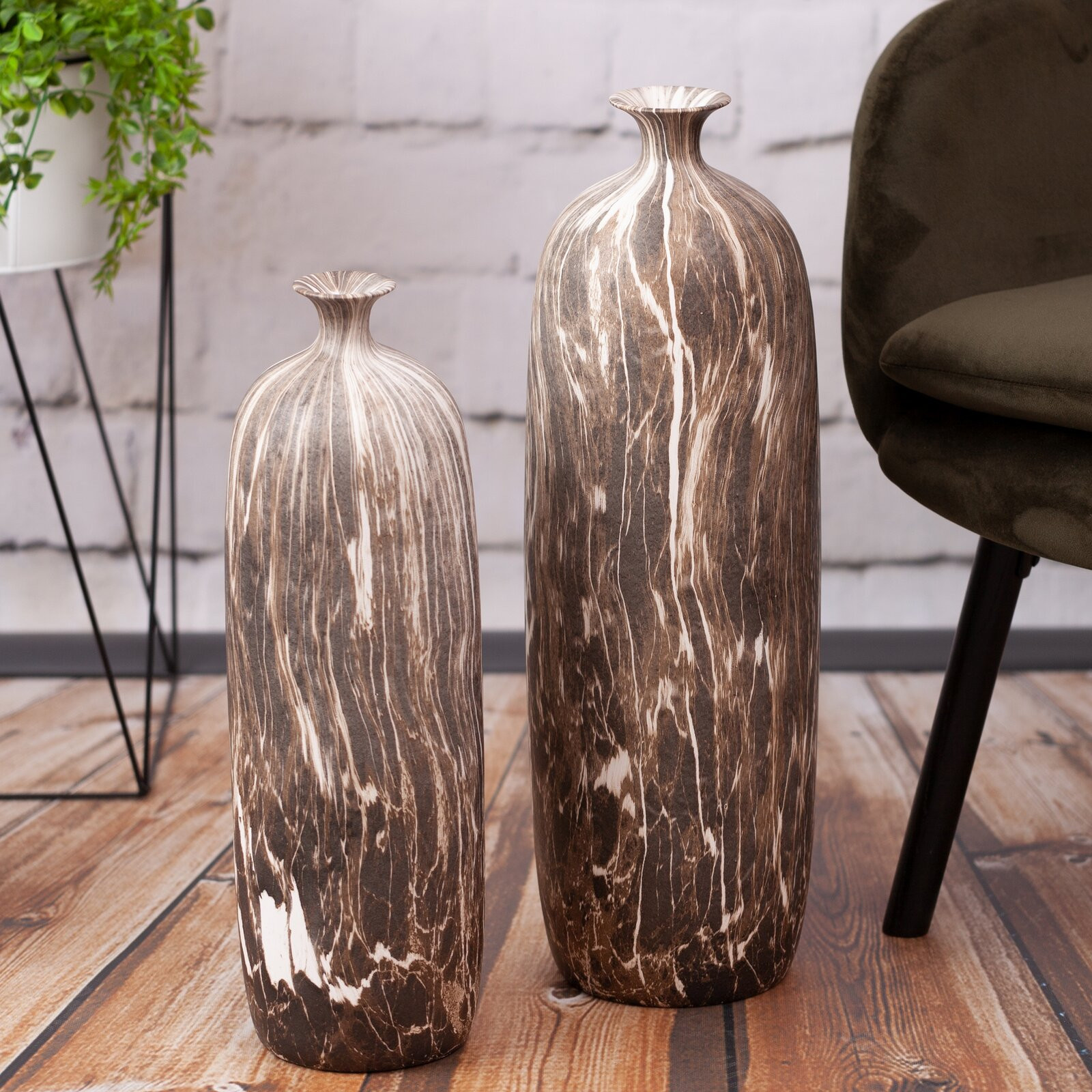 Váza MARIKA 01 hnědá